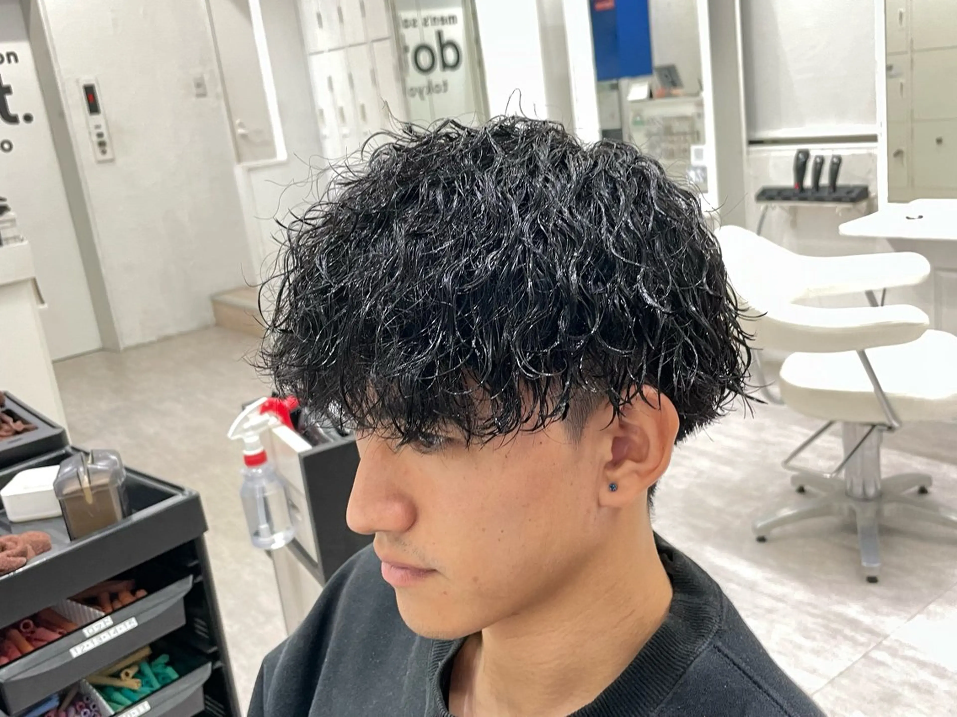 パーマ メンズ 田上 舶斗のヘアスタイル