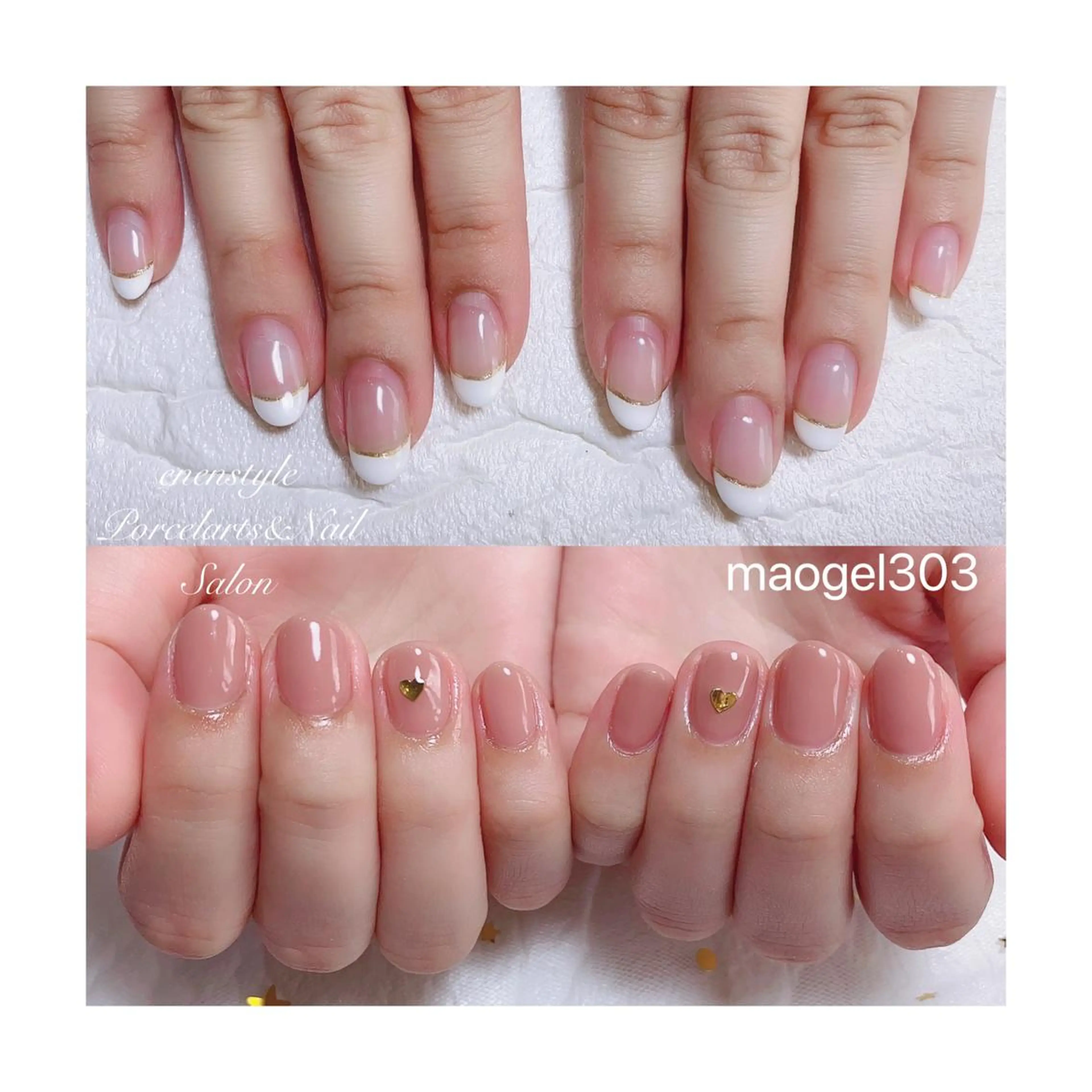 ショート ネイル ジェルネイル ニュアンスネイル オフィスネイル ワンカラーネイル パラジェル 👑enen style👑のネイルデザイン