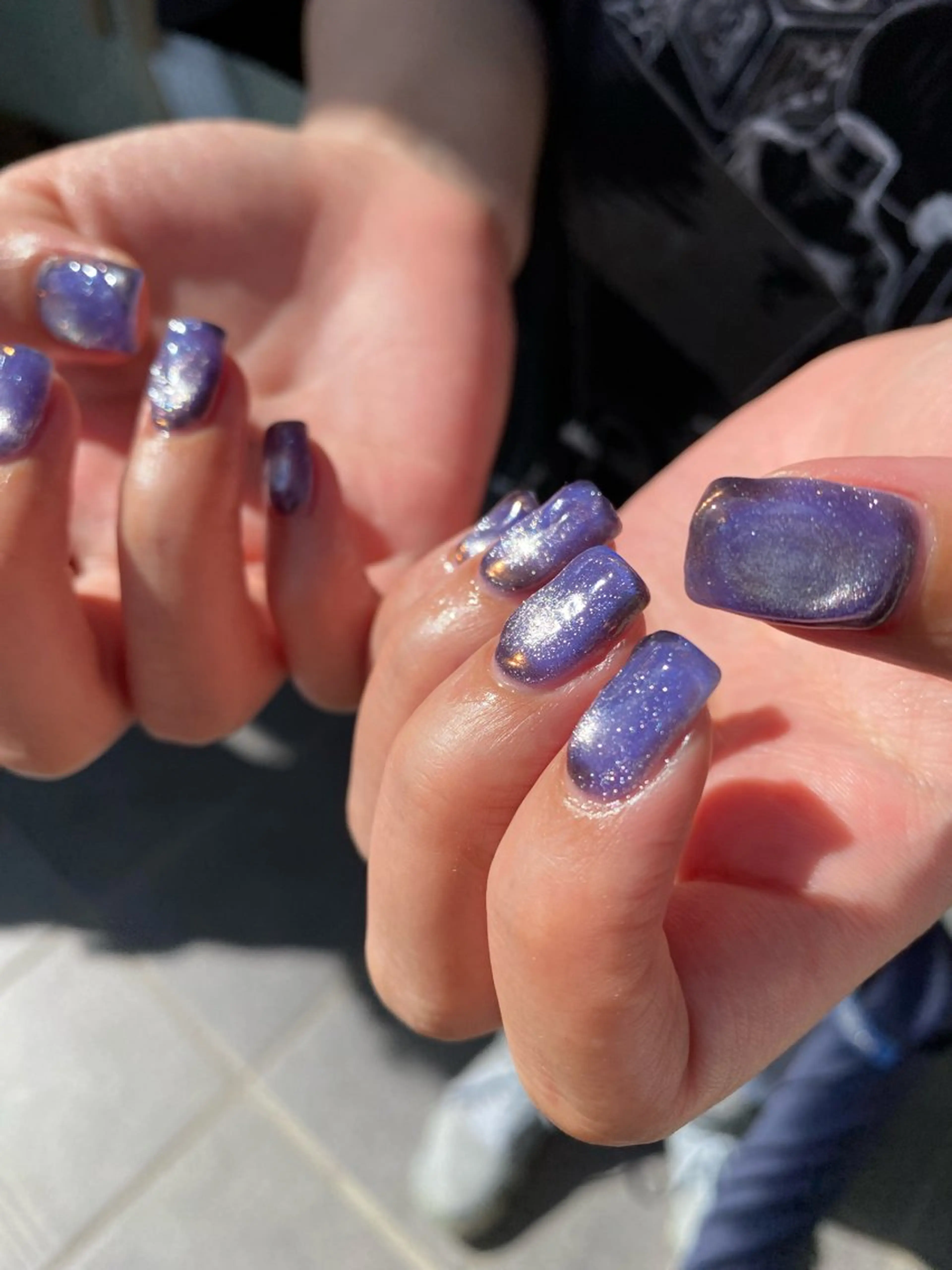 ネイル ジェルネイル マグネットネイル ニュアンスネイル ワンカラーネイル パラジェル ハンドネイル 草加ニュアンスネイル 🌚hersのネイルデザイン