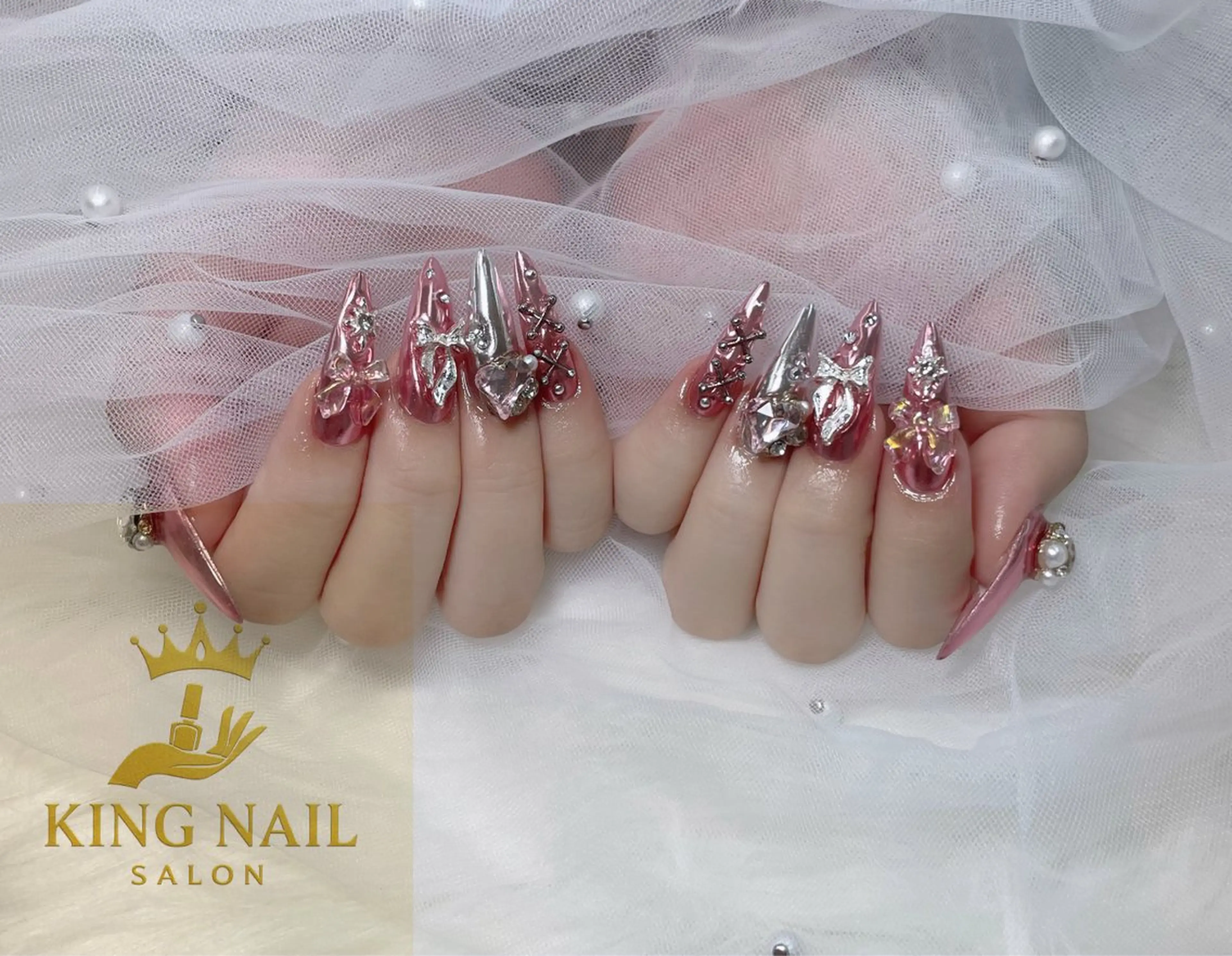 ネイル ジェルネイル ガーリー 韓国ネイル ニュアンスネイル シンプルネイル ハンドネイル King Nail_Salonのネイルデザイン