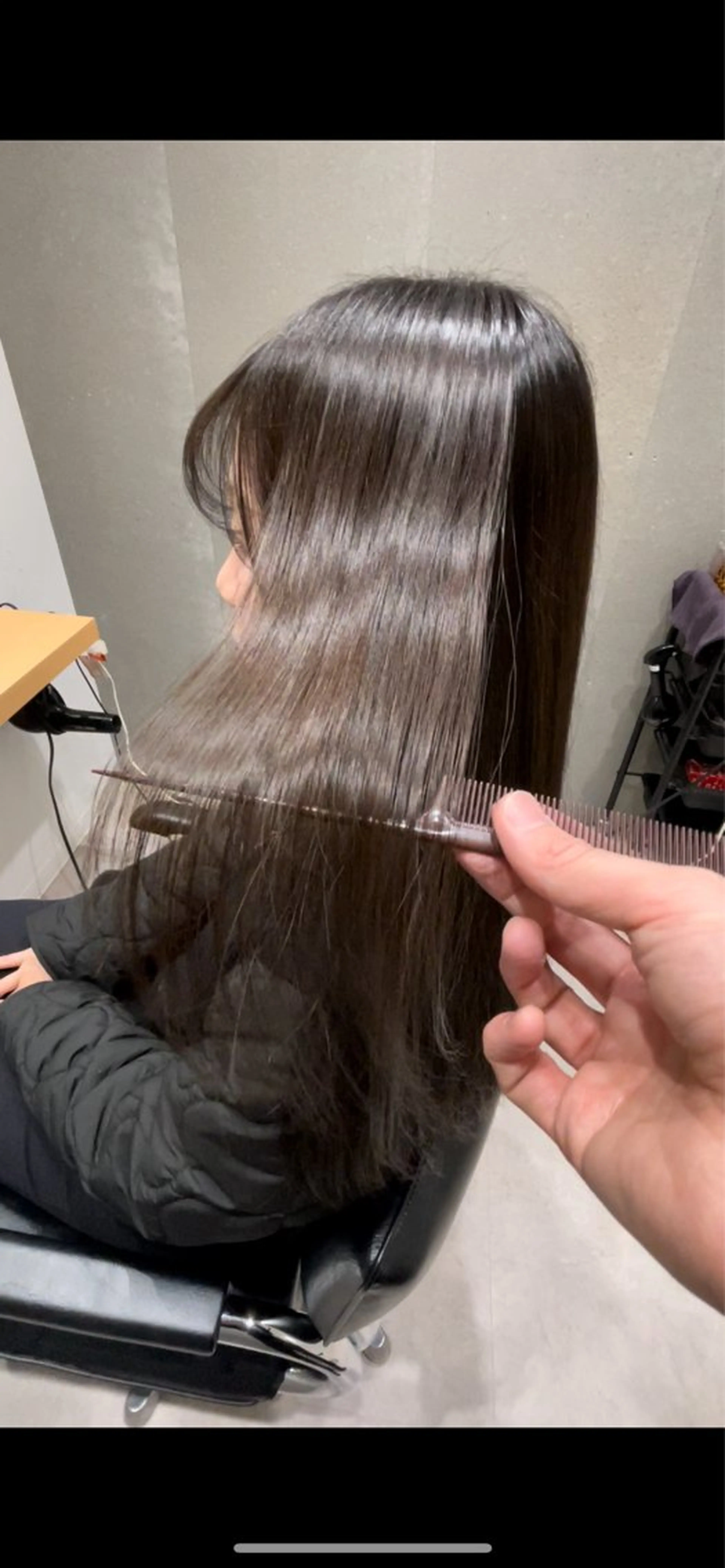 ミディアム カラー 透明感カラー イルミナカラー トリートメント ヘアカラー 髪質改善ヘアケア 艶髪特化/上田のヘアスタイル