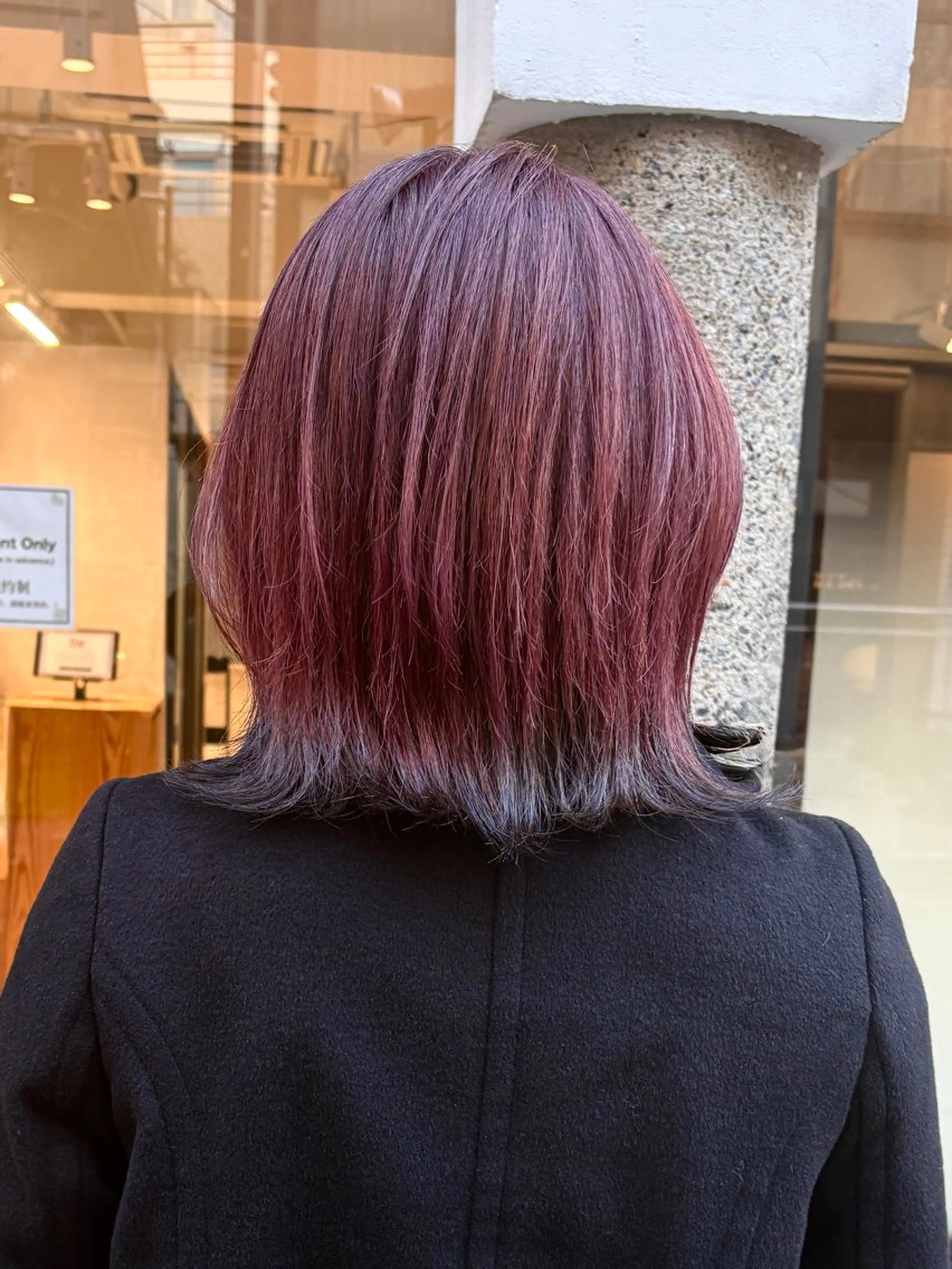 ミディアム カラー ハイライトカラー ハイトーンカラー ピンクカラー ハイライト カット ヘアカラー トリートメント ヘッドスパ matka白髪ぼかし 大人ヘア/KEIKOのヘアスタイル