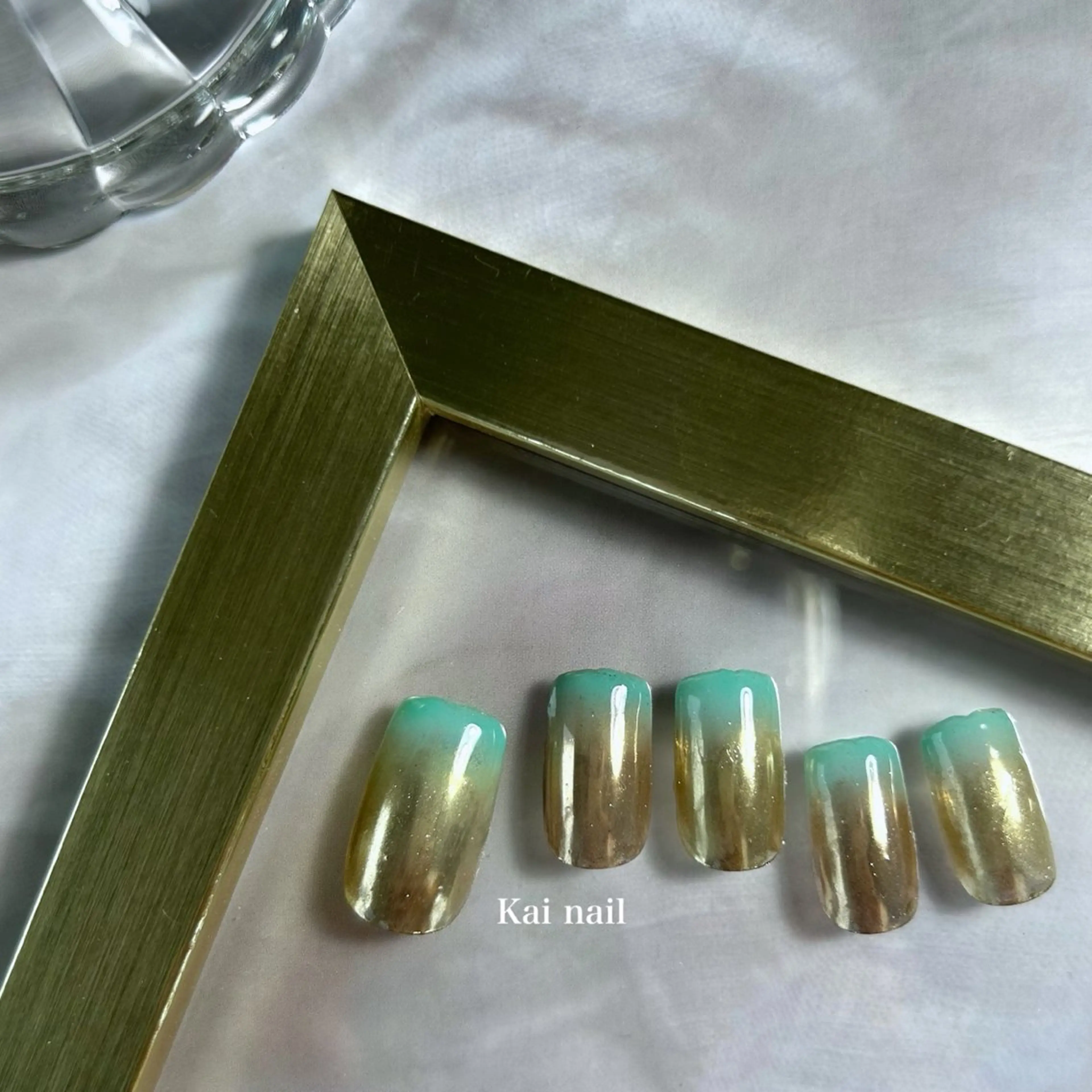 ネイル フレンチネイル ガーリー 韓国ネイル ニュアンスネイル リボン ハンドネイル Kai  nail Mayukoのネイルデザイン