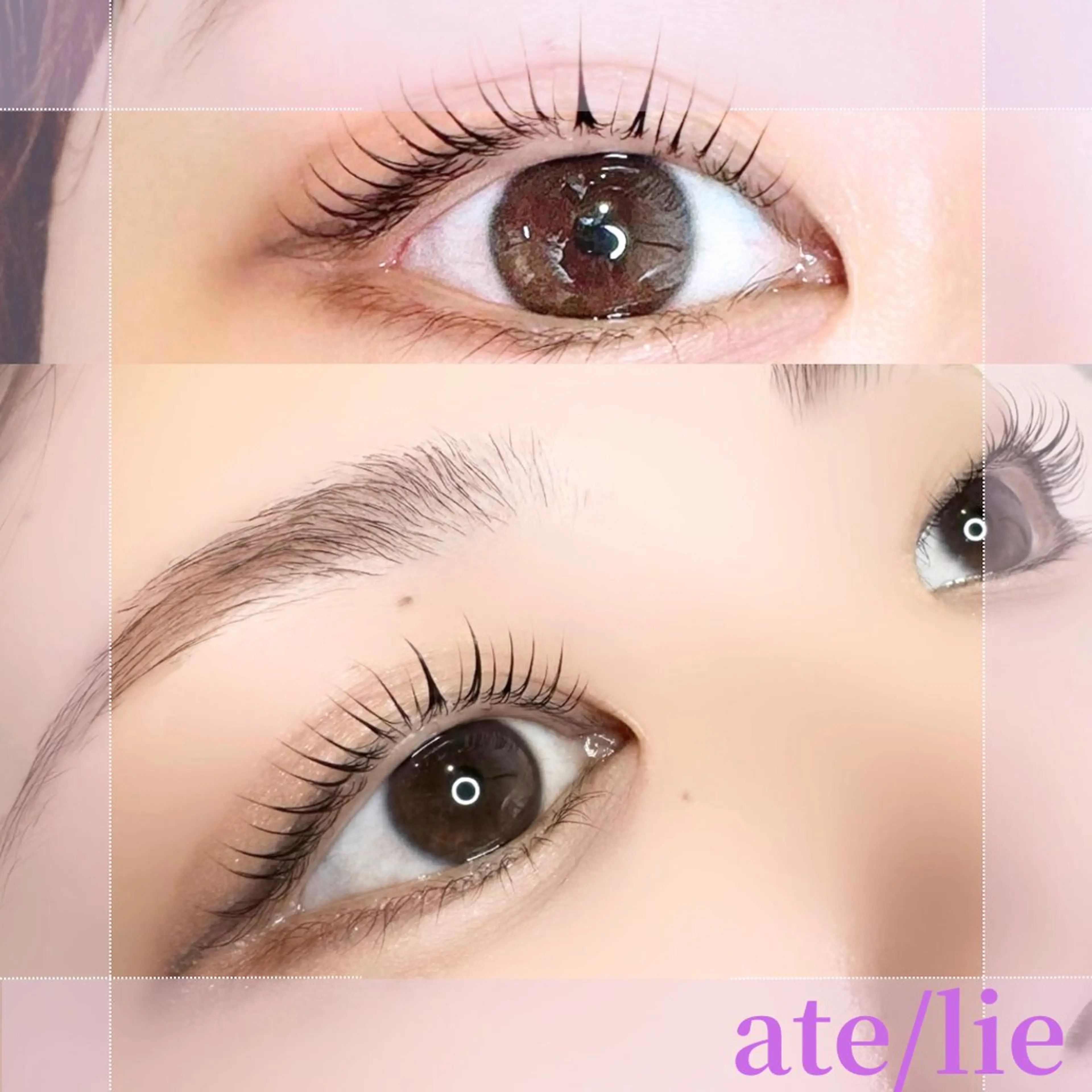 マツエク・マツパ マツパ ate/lie アテリアのマツエク・マツパデザイン