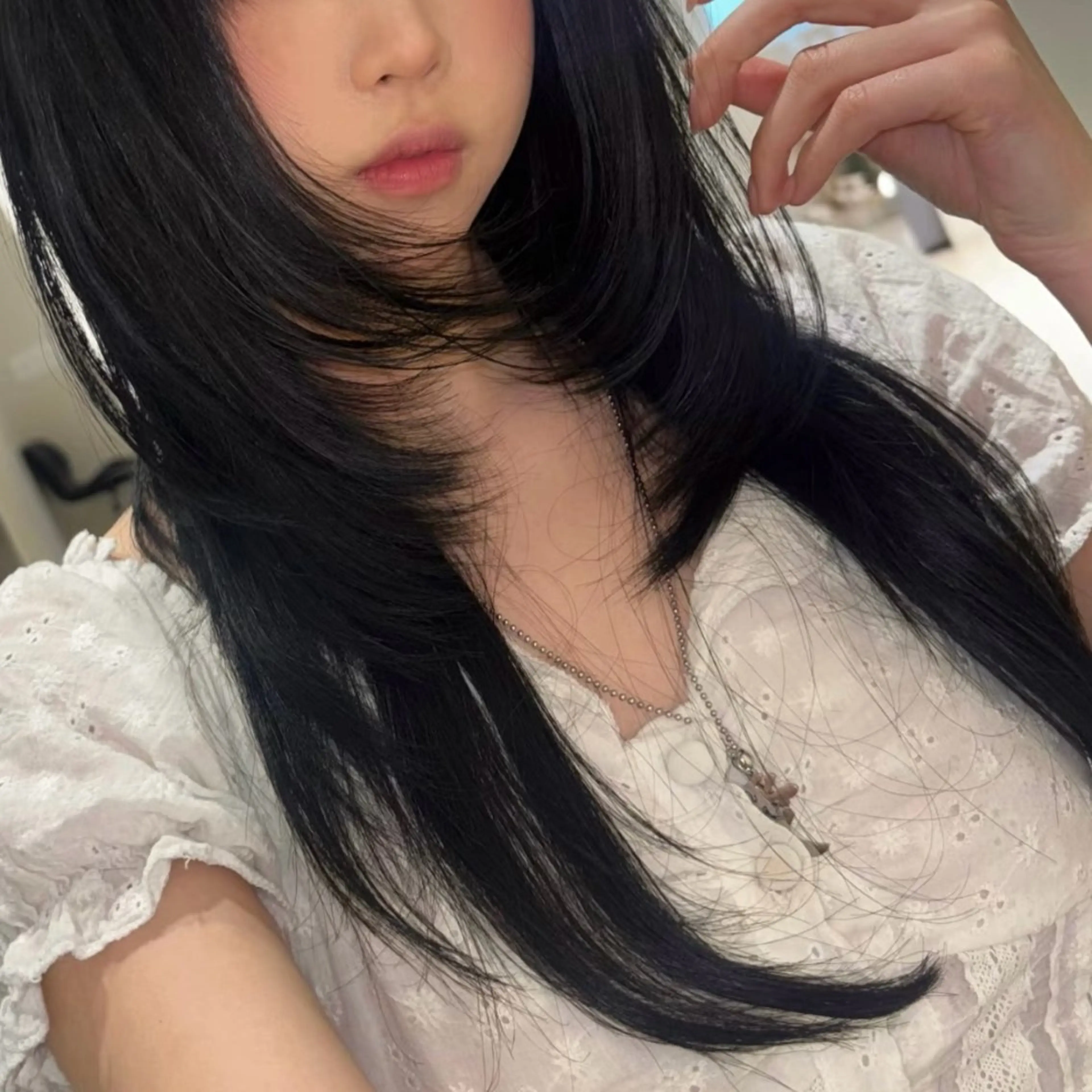 ロング カット ヘアカラー トリートメント armony (明治神宮前店)所属・☪︎レイヤー/ウルフ /ハッシュ☪︎ にこのヘアスタイル