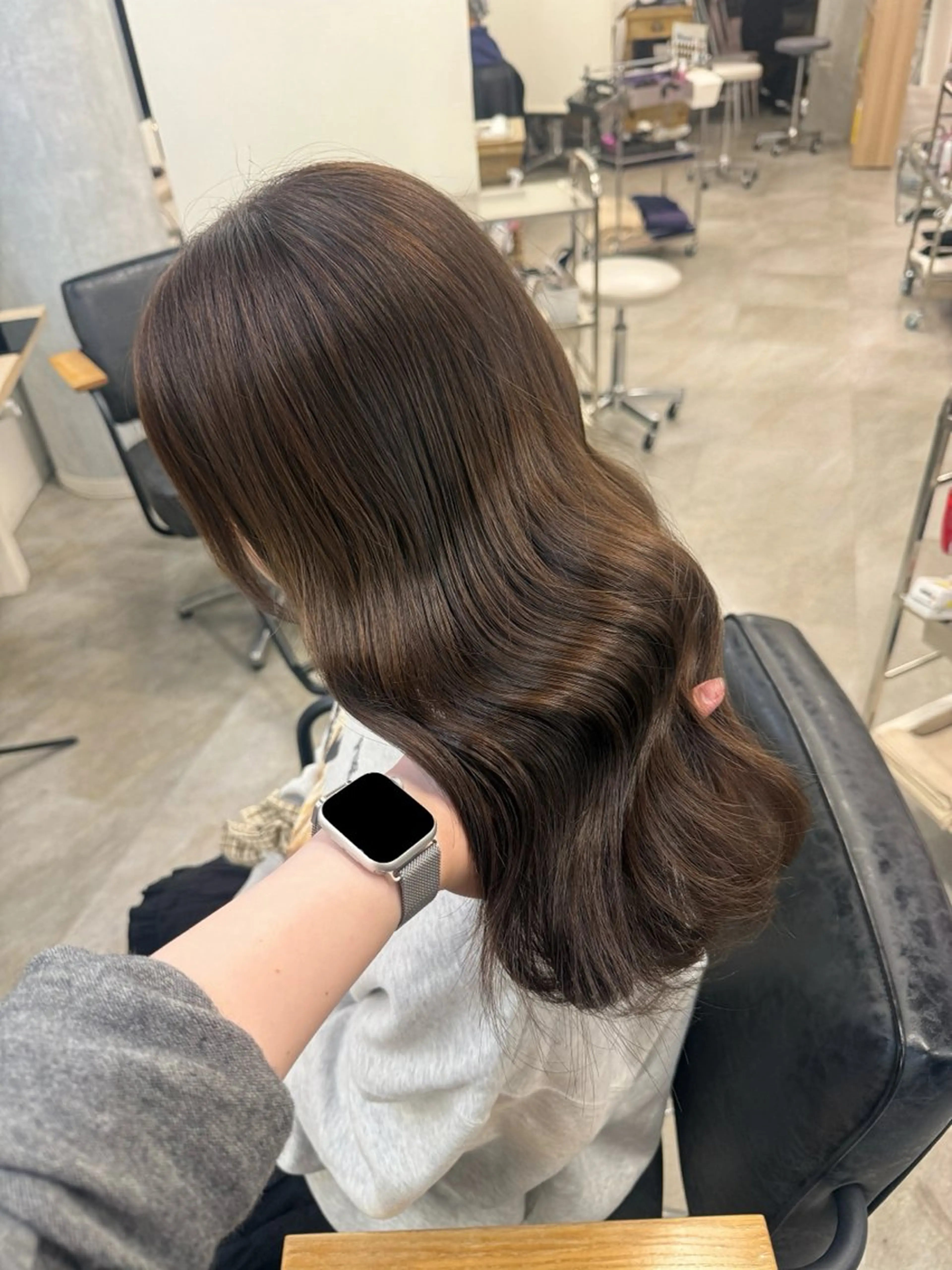 ロング カラー ヘアアレンジ ブリーチ 透明感カラー ダブルカラー カット ヘアカラー トリートメント Himawari♡ 柔らかいカラーのヘアスタイル
