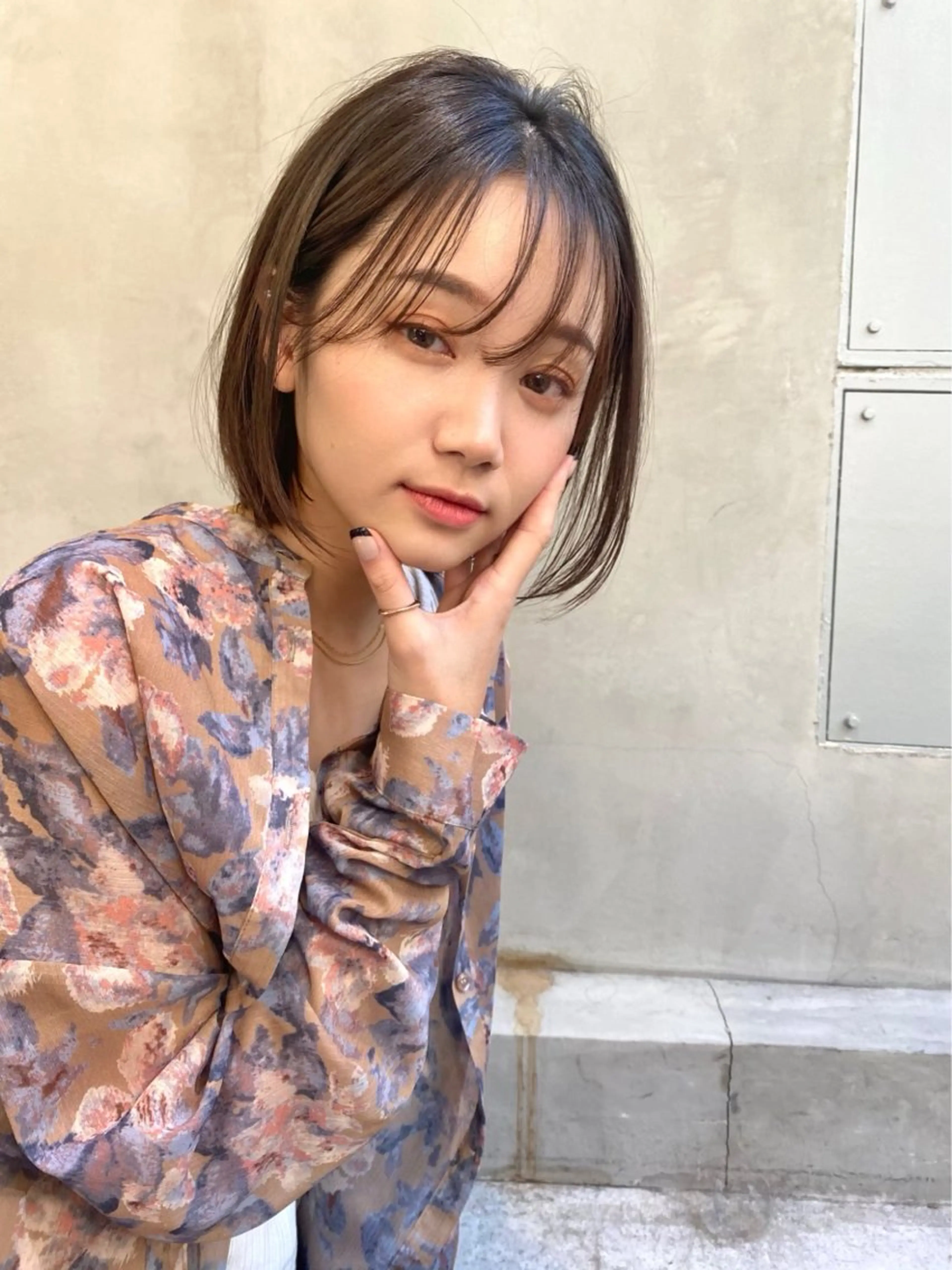 ショート ヘアカラー トリートメント ✂️ボブ/レイヤー /艶カラー🌷喜美花のヘアスタイル