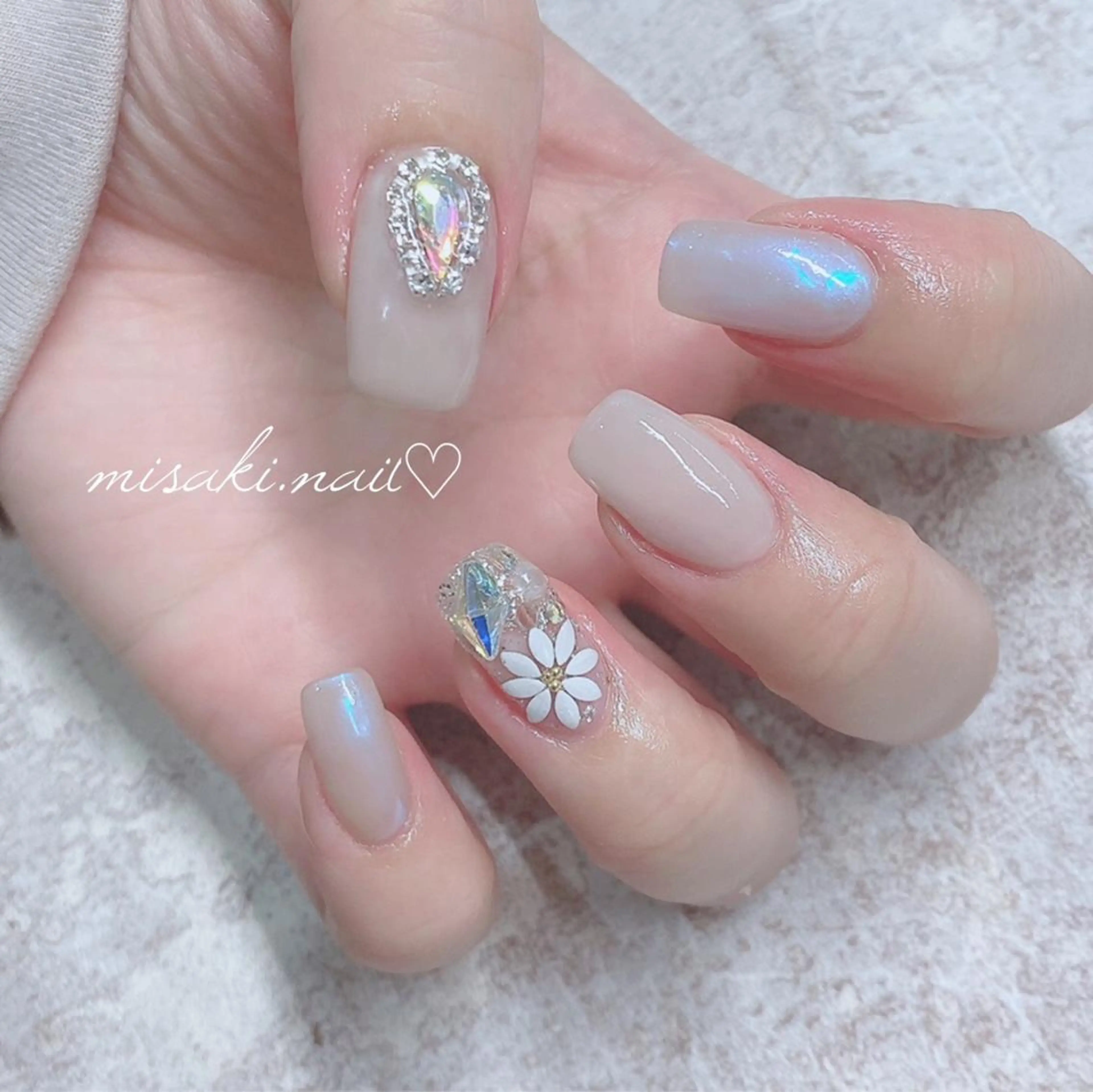 ネイル 韓国ネイル ワンホンネイル ハンドネイル nailsalon miinailsのネイルデザイン