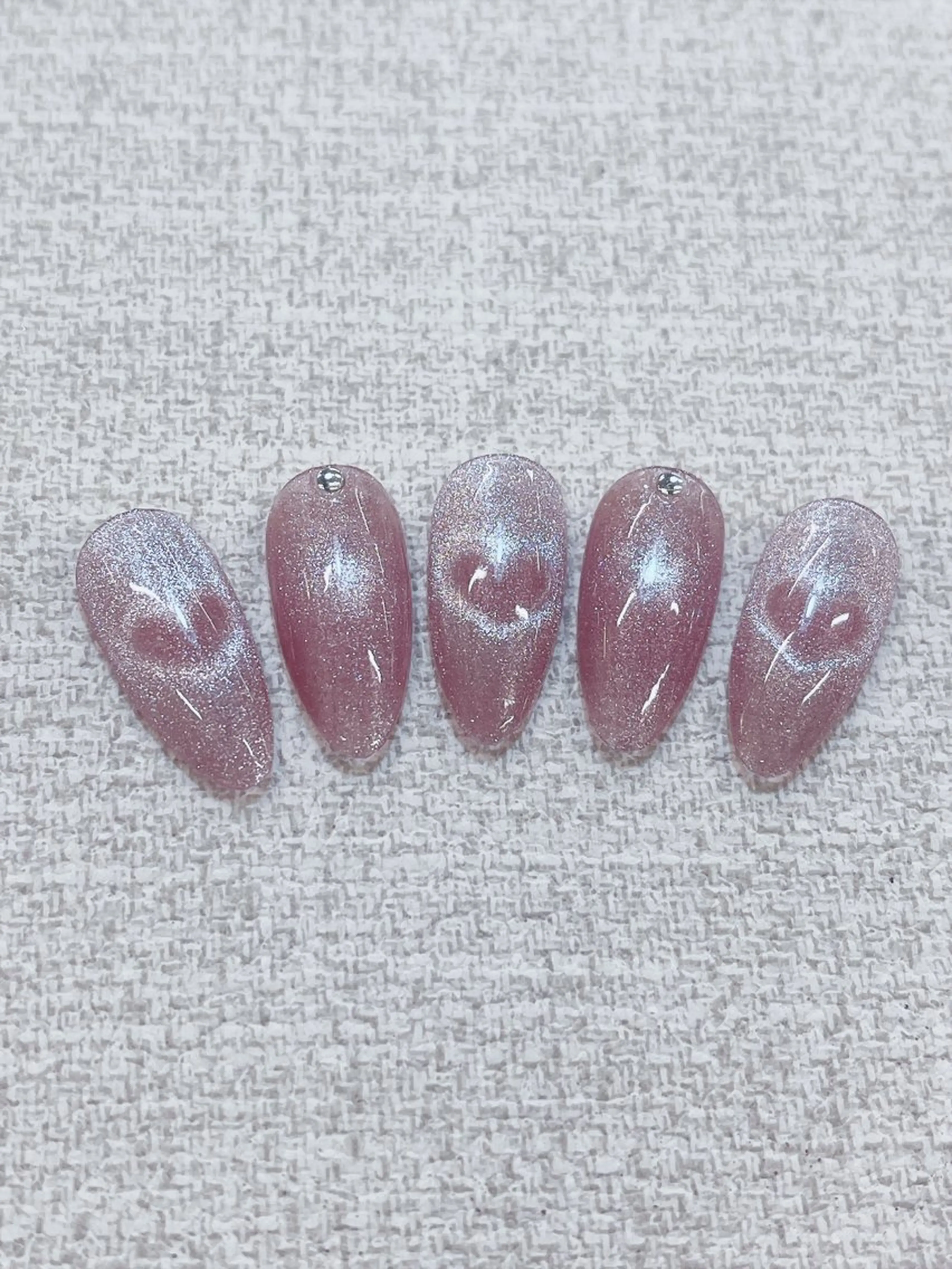 ネイル チークネイル 成人式 フレンチネイル グラデーション 氷ネイル・うるうるネイル ハンドネイル DUO MI nail salonのネイルデザイン