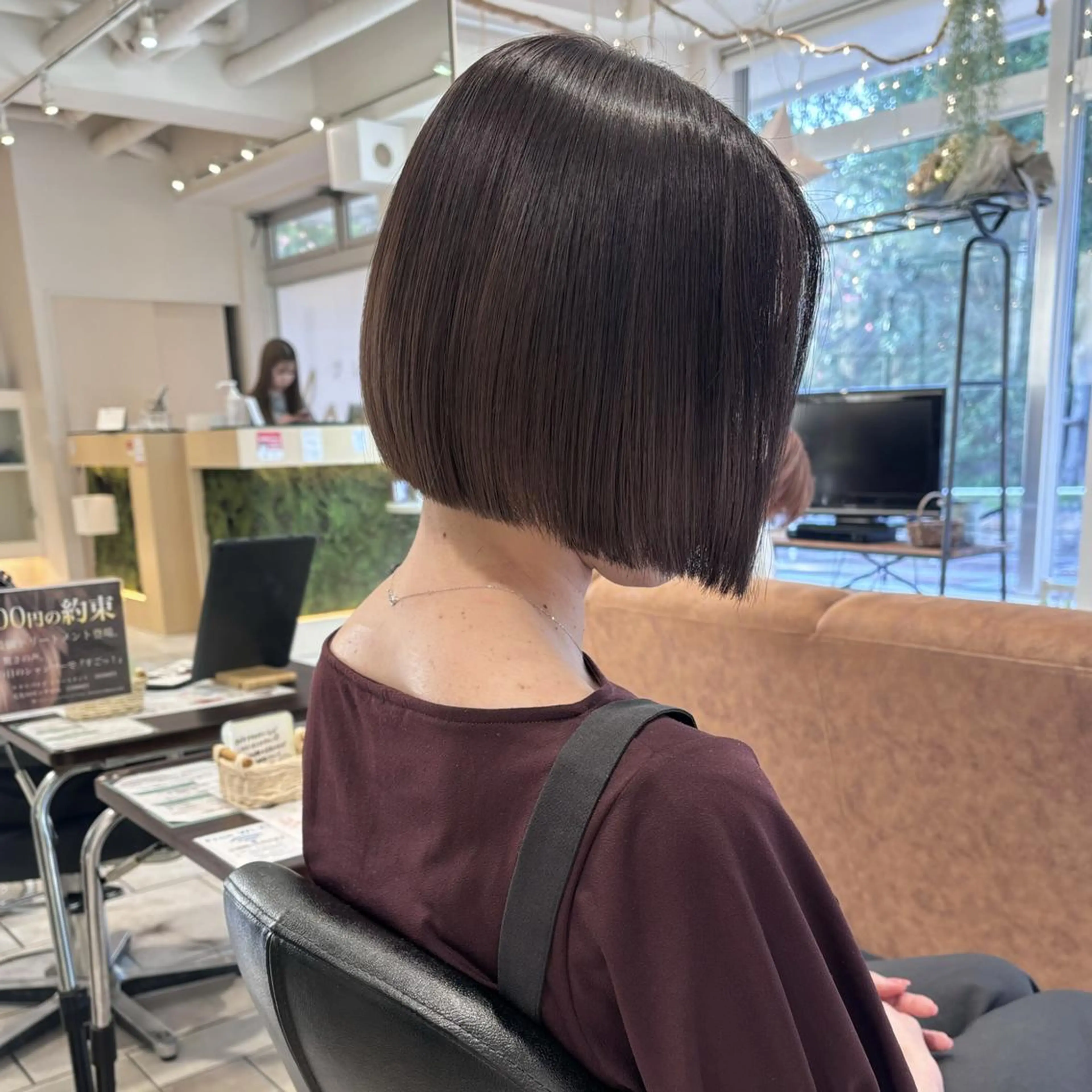 ショート カット 縮毛矯正 トリートメント 似合わせボブカット/ 髪質改善/細川実知香のヘアスタイル