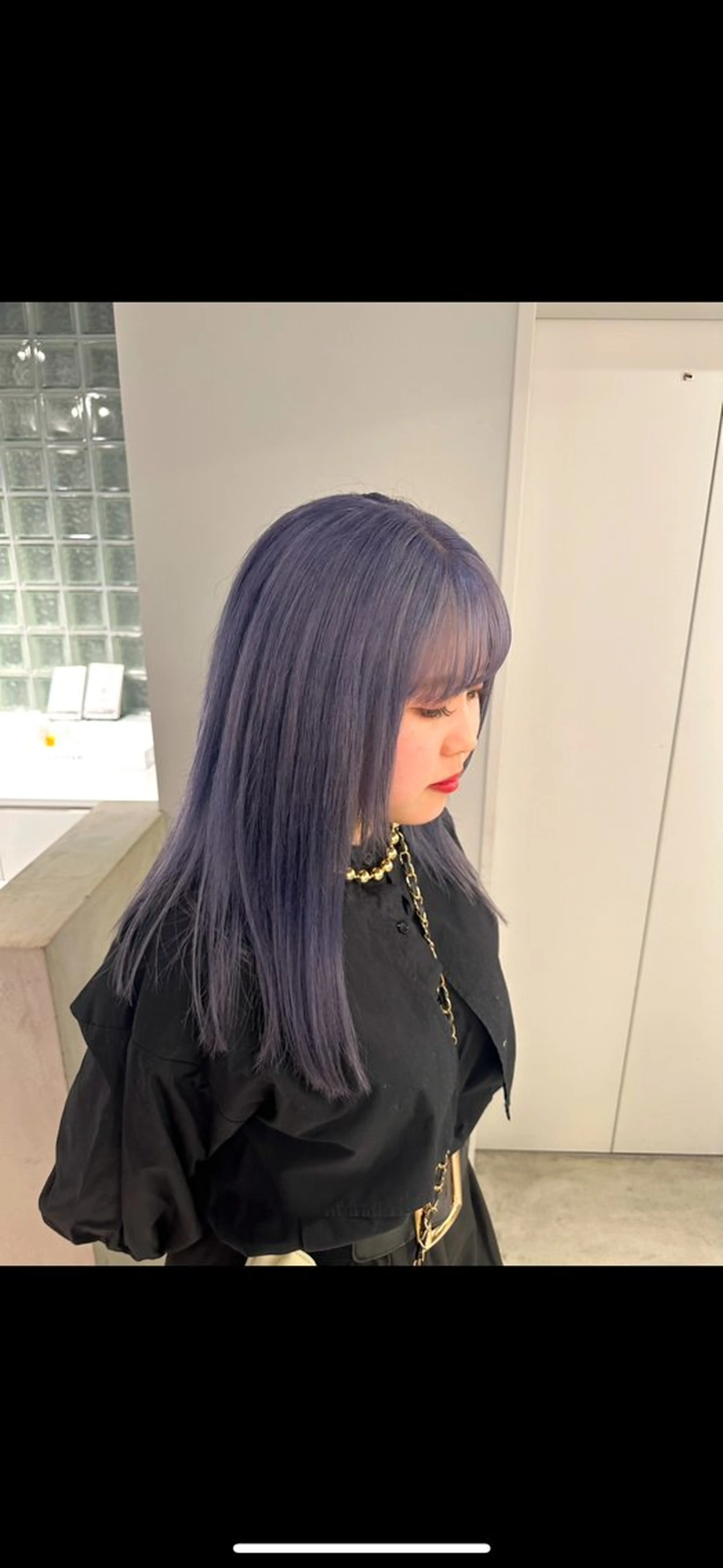 ロング カラー ブリーチ 縮毛矯正/艶カラー /髪質改善/なんばのヘアスタイル