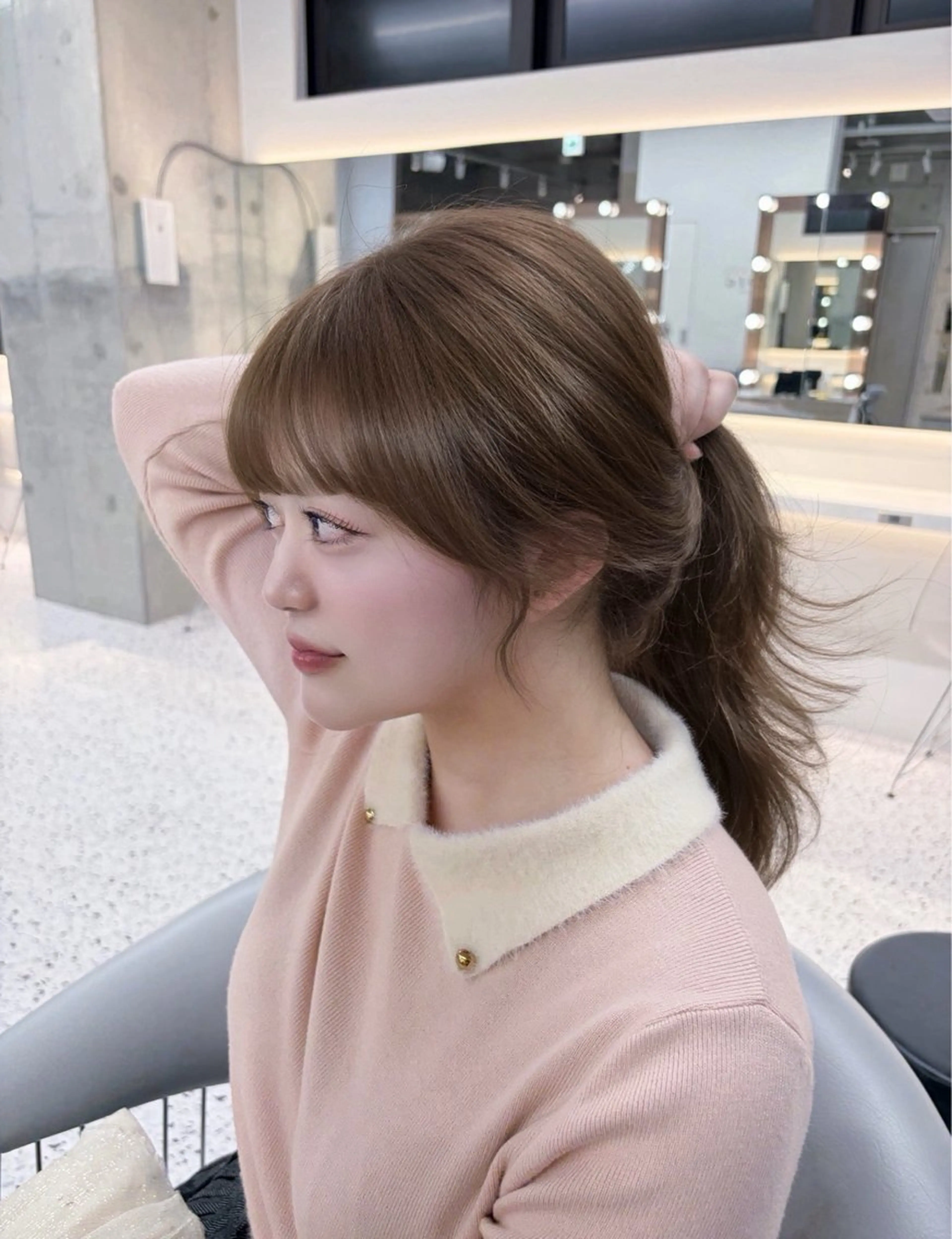 ロング カット ヘアカラー トリートメント 似合わせレイヤー / minami ⟡.·のヘアスタイル