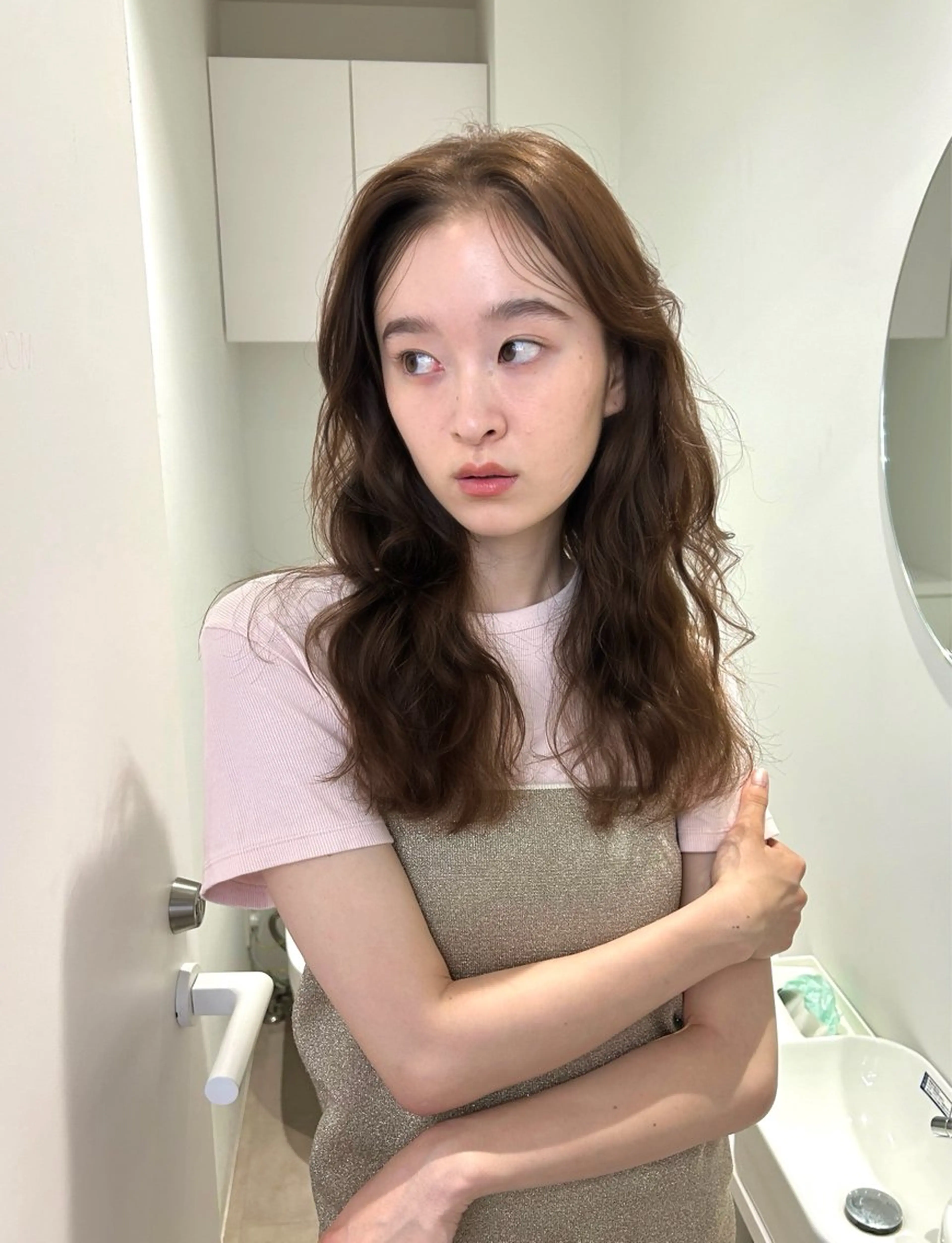 セミロング 髪質改善 Tsukinaのヘアスタイル