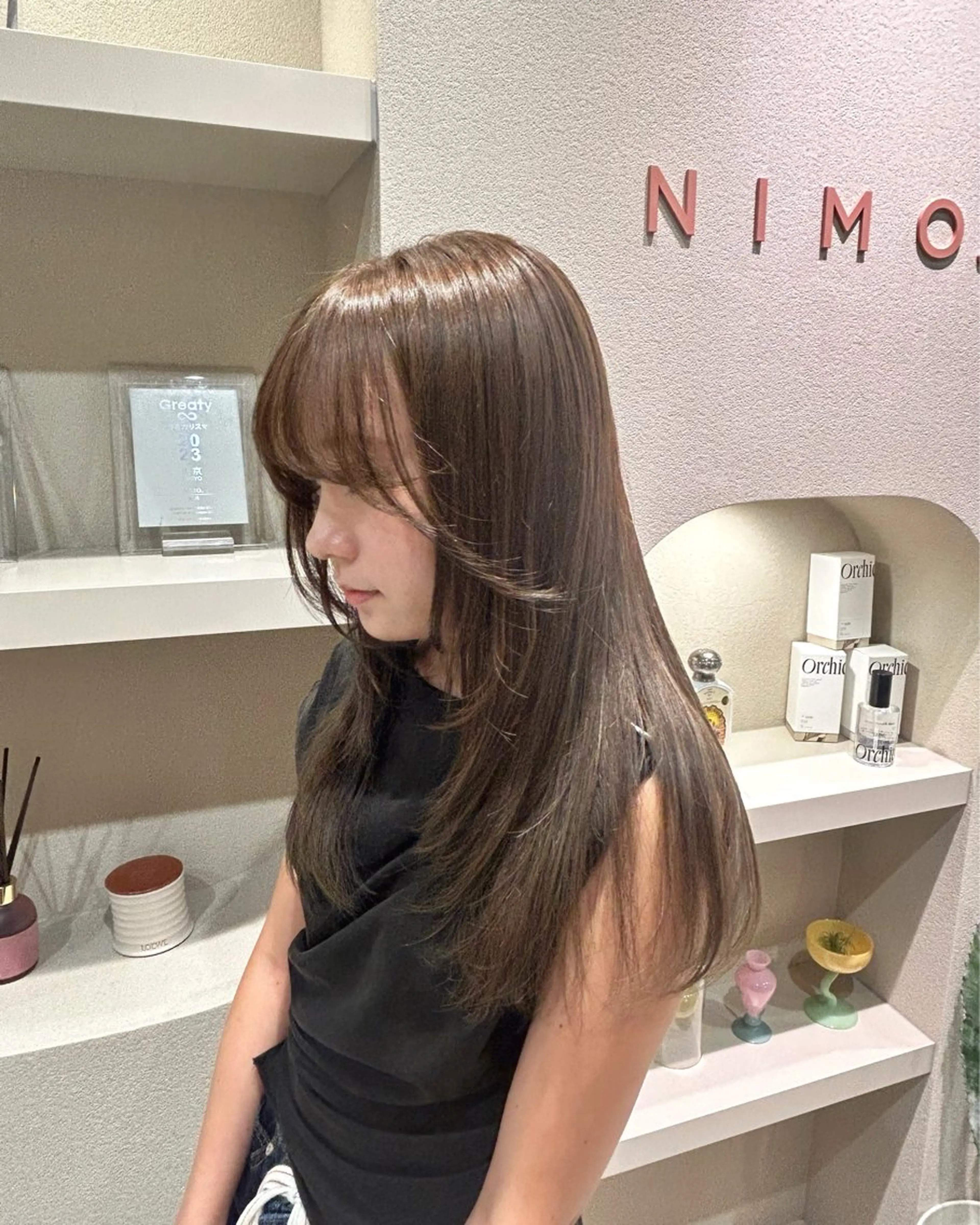 ロング カラー ヘアアレンジ 色素薄めカラー o___mioのヘアスタイル