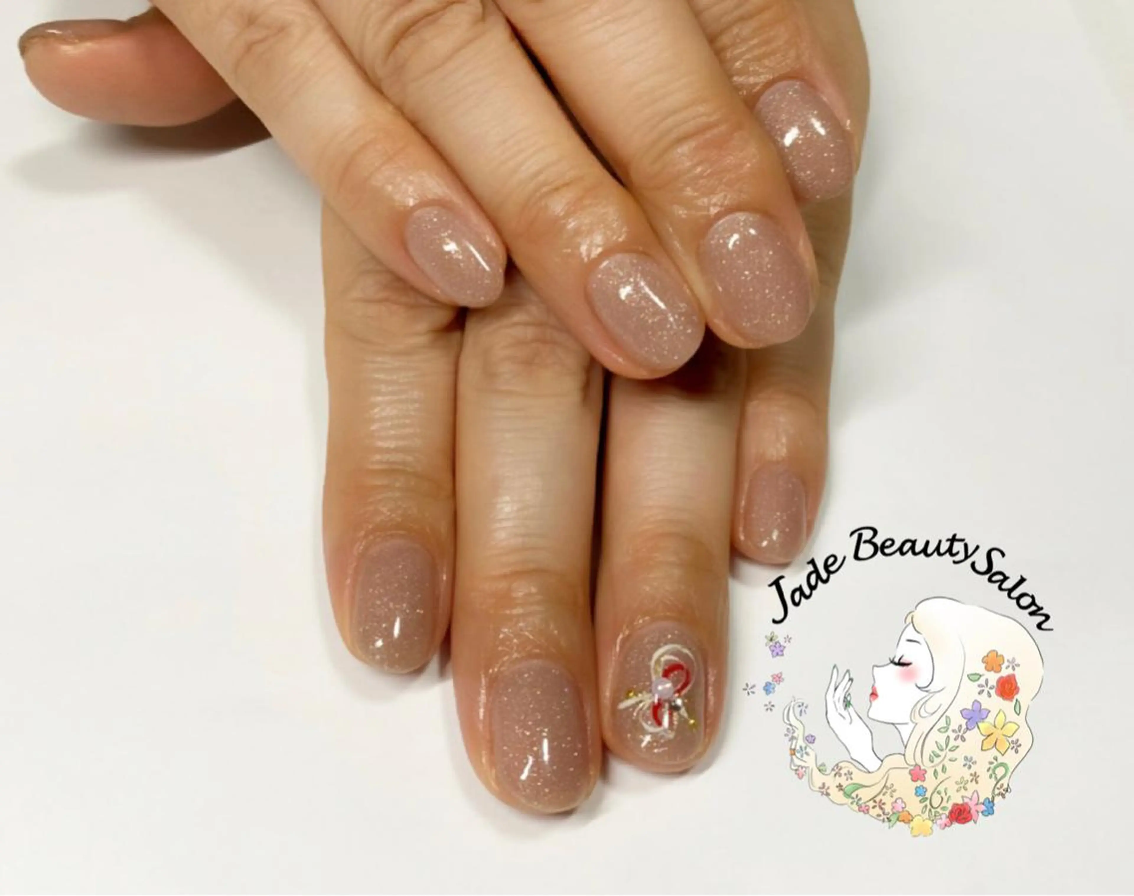 ショート ネイル シンプルネイル JadeBeauty Salonのネイルデザイン