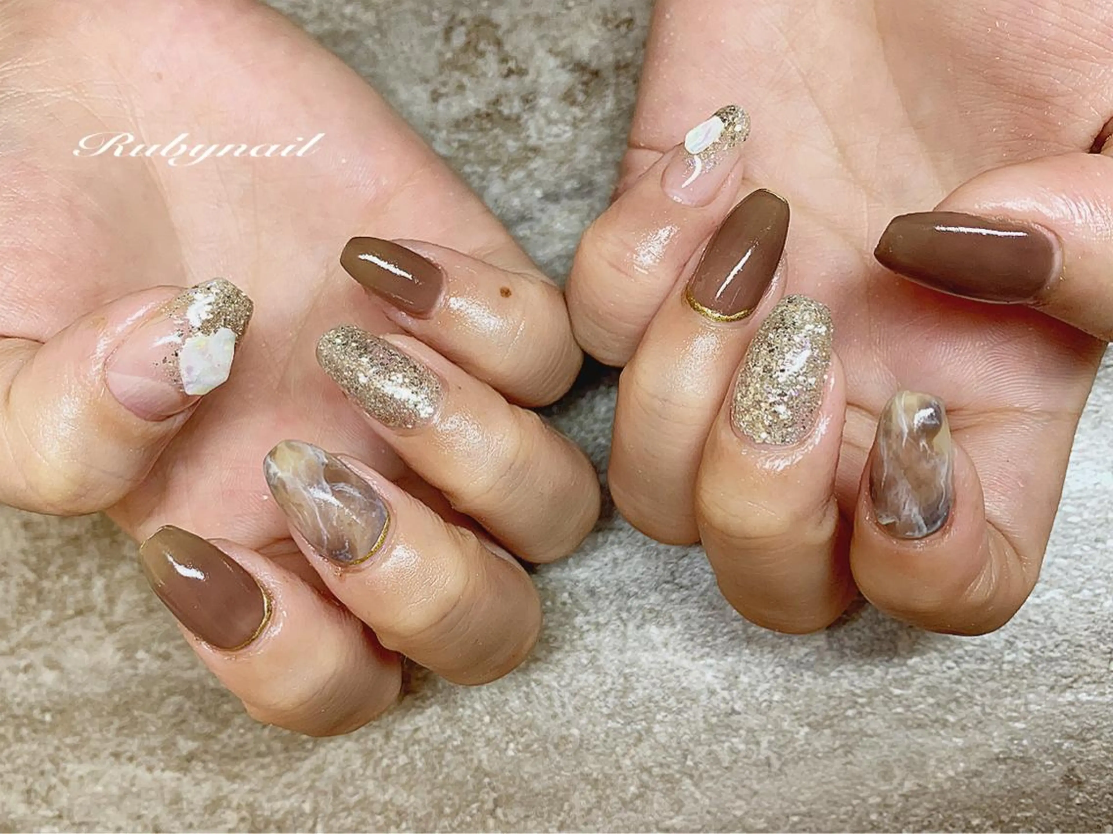 ネイル ニュアンスネイル プライベートサロン Rubynailのネイルデザイン