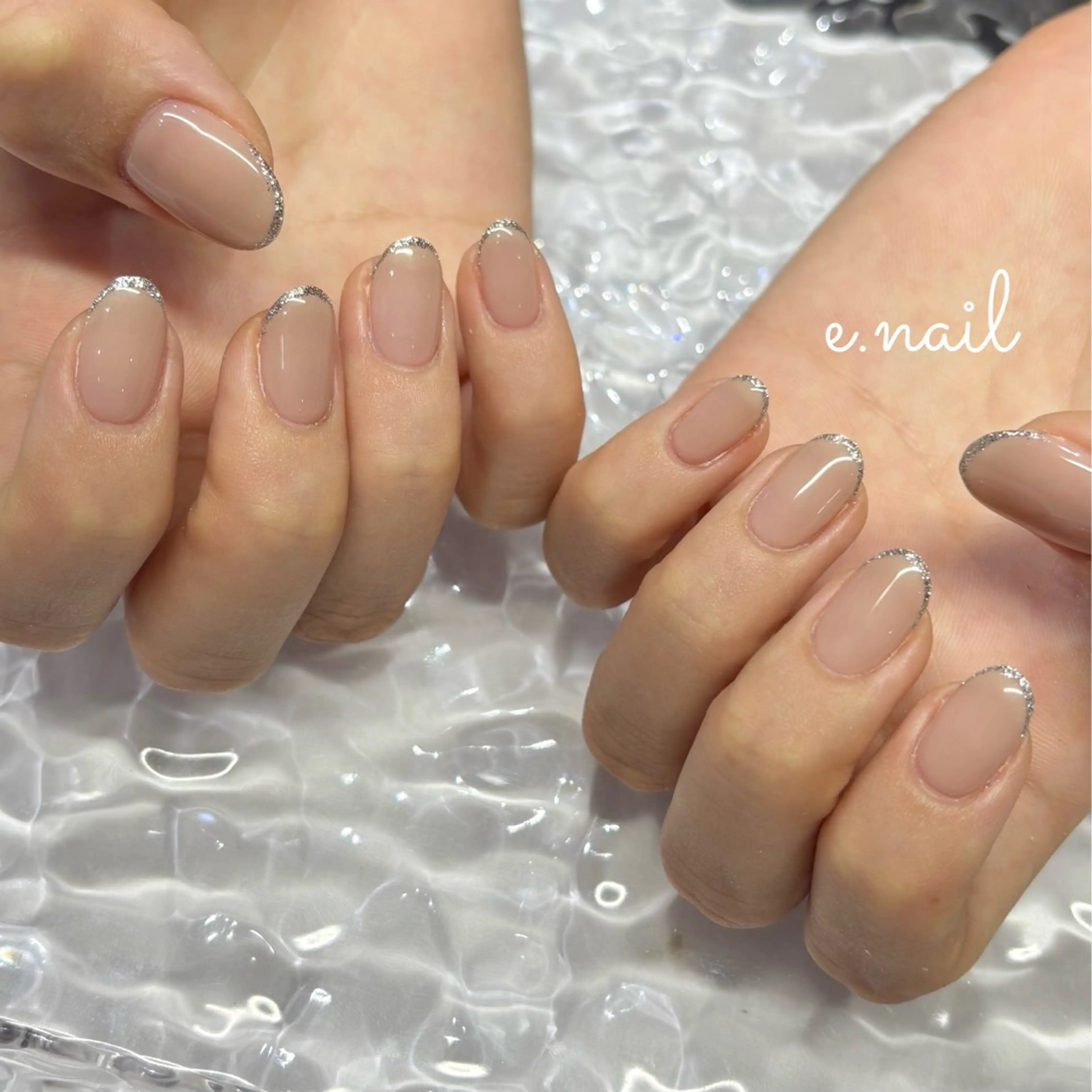 ネイル ラメ(グリッター) ワンカラーネイル ハンドネイル N.design mineのネイルデザイン