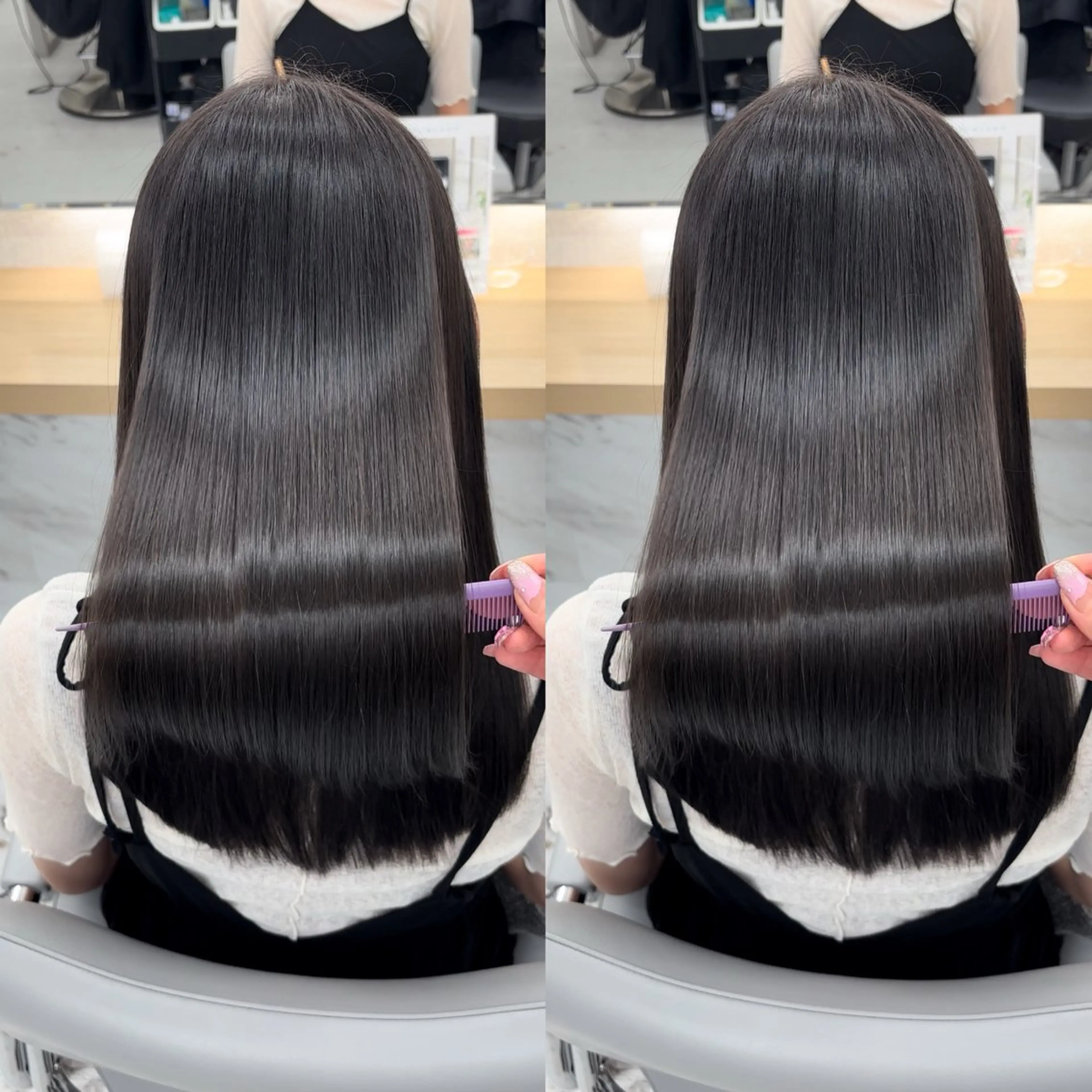 セミロング カット ヘアカラー 韓国風/髪質改善/ Kiyoraのヘアスタイル