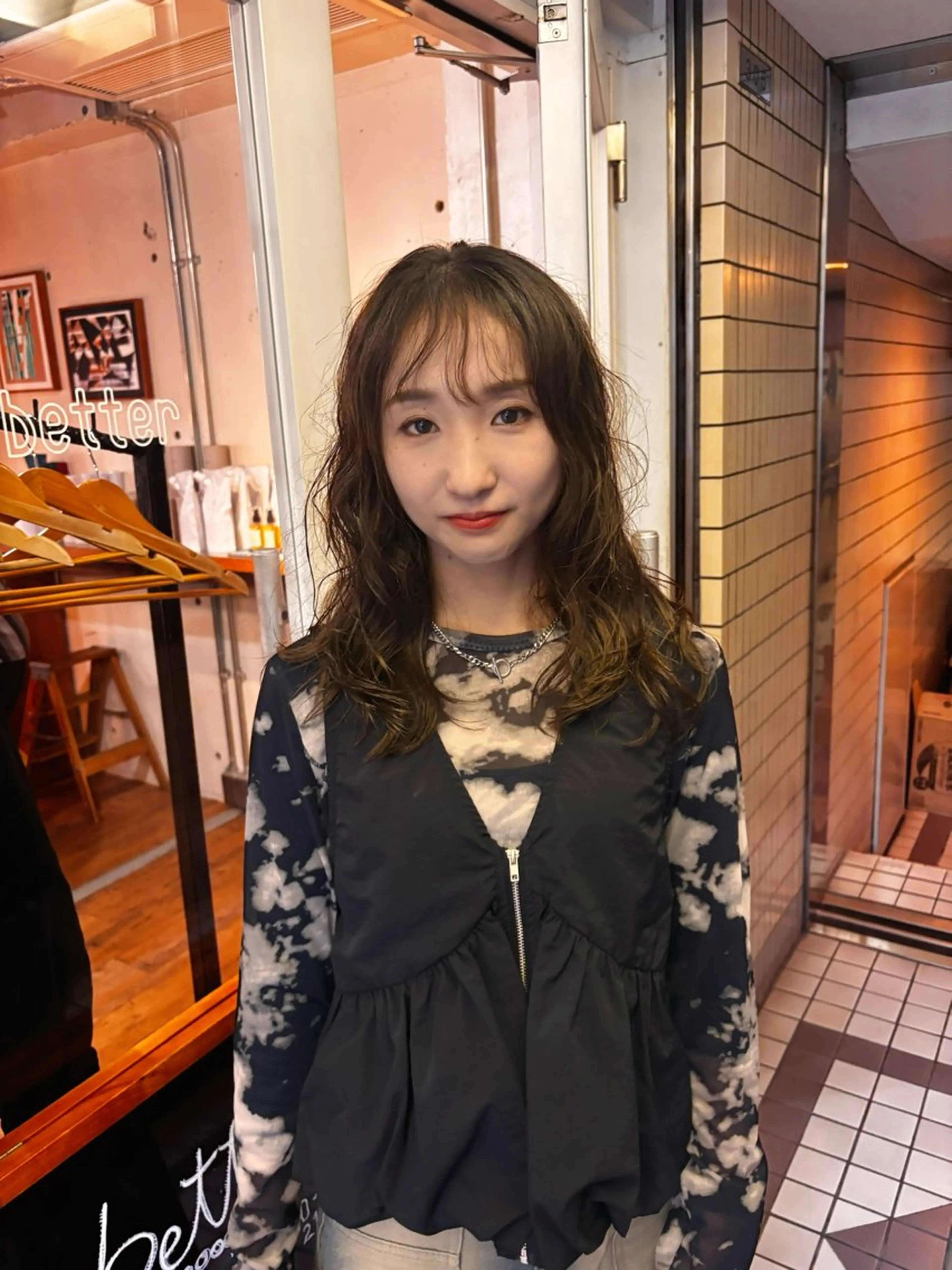 セミロング パーマ カット パーマ kaito パーマ募集！🔵のヘアスタイル