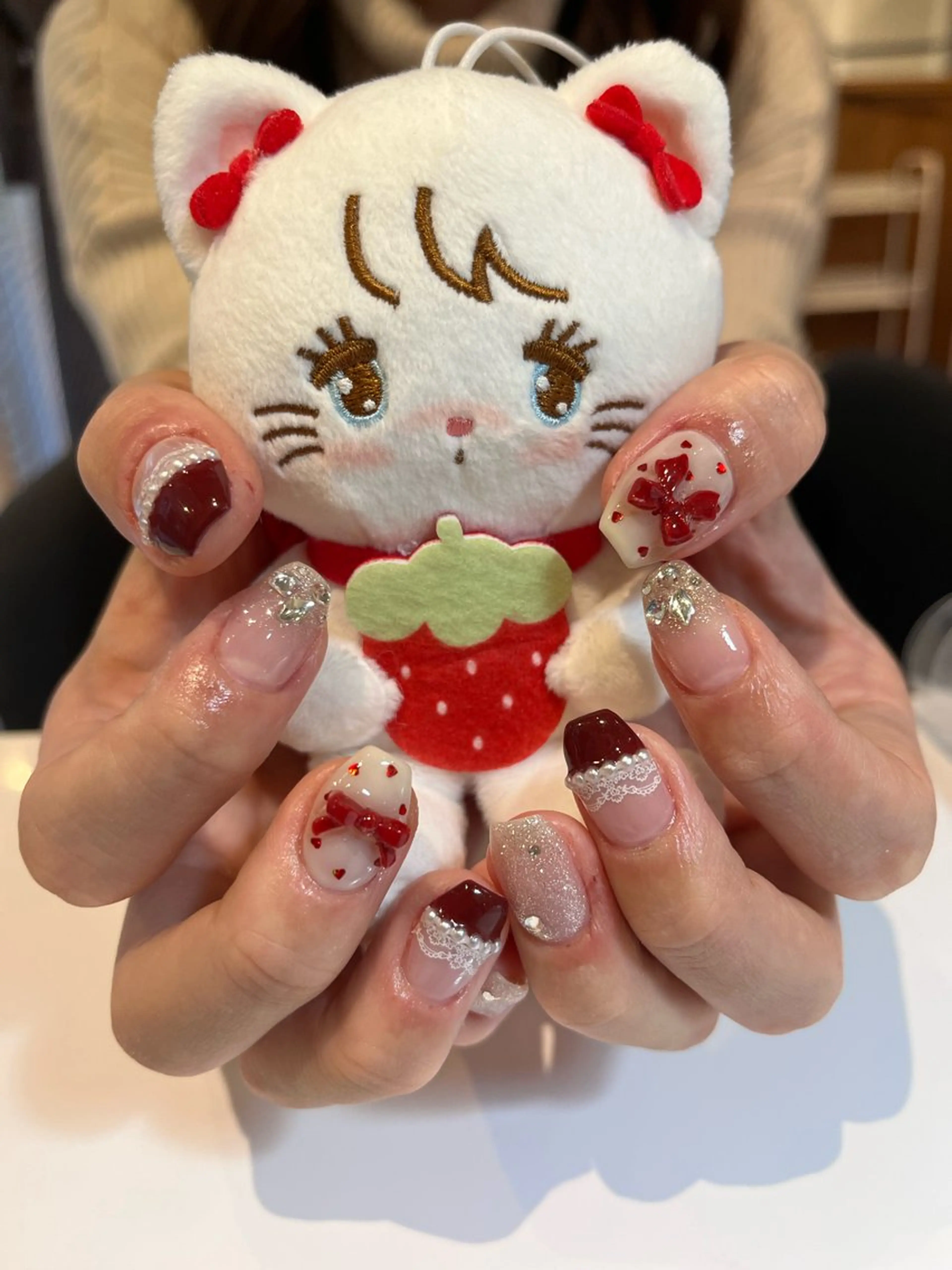 ネイル ガーリー 持ち込み ハンドネイル ballie／小野原 なつみのネイルデザイン