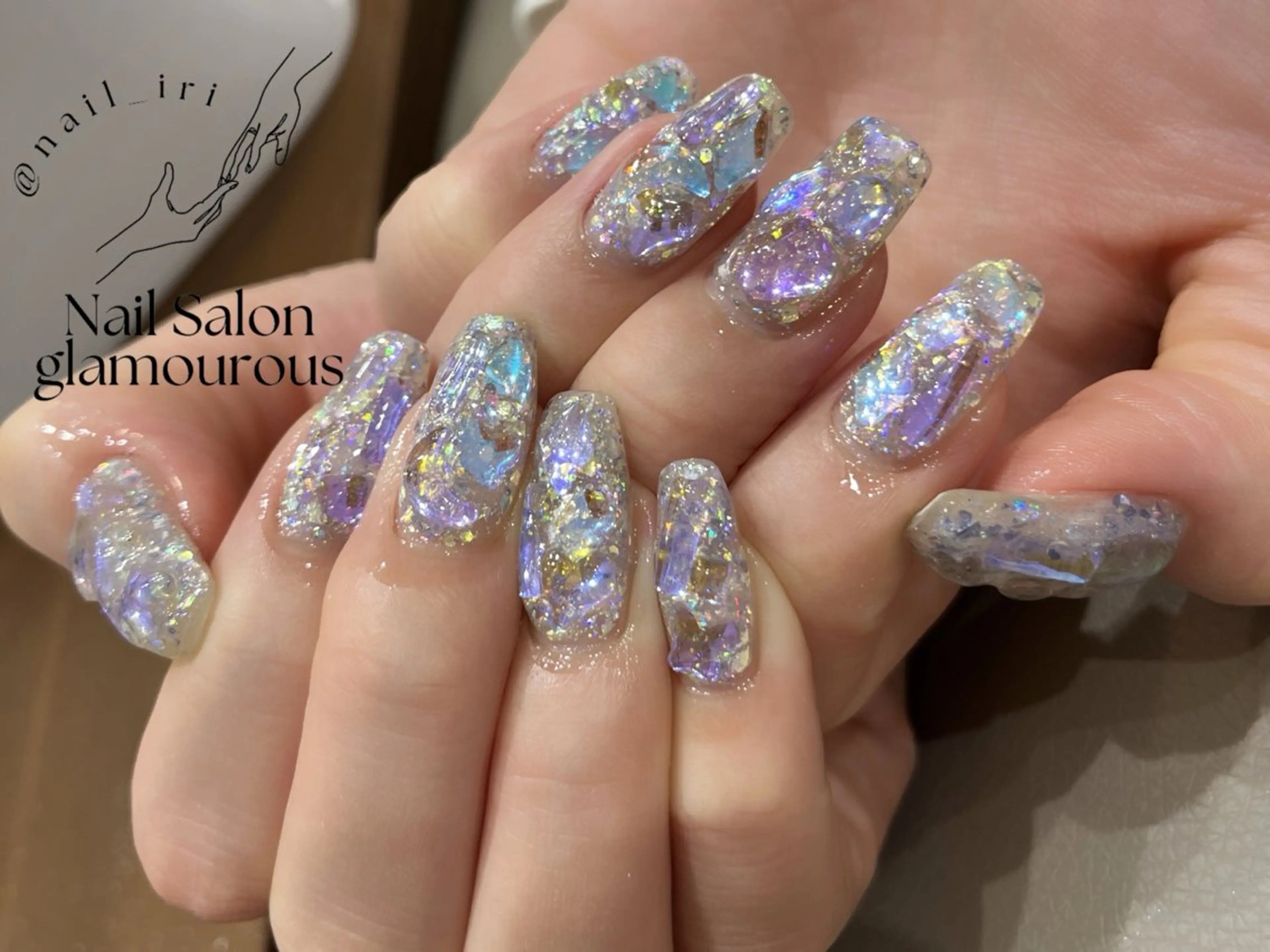 ネイル 持ち込み ハンドネイル 中川 愛理のネイルデザイン