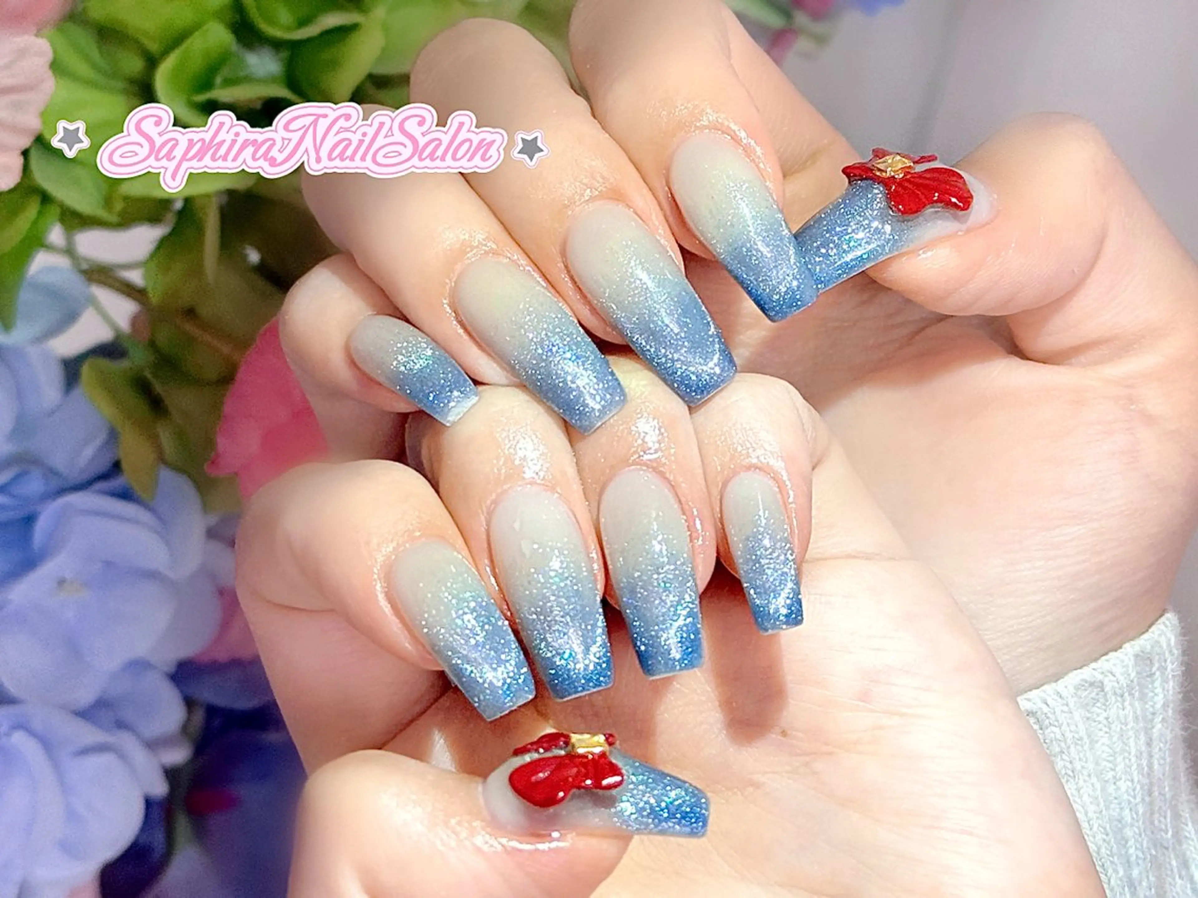 カラー ハンドネイル Saphiraネイル サロン錦糸町のネイルデザイン