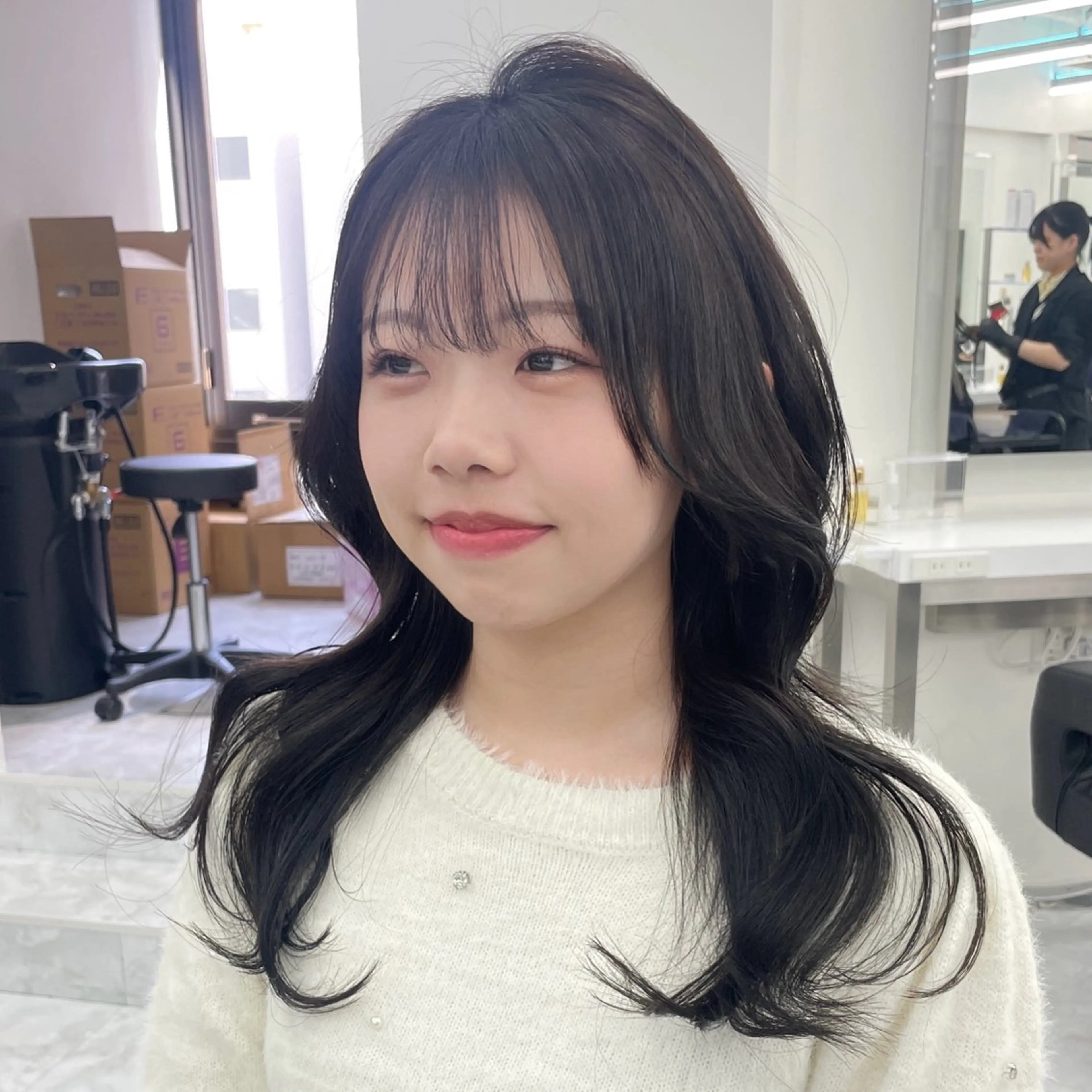 セミロング MOE 福岡韓国ヘア✧︎のヘアスタイル