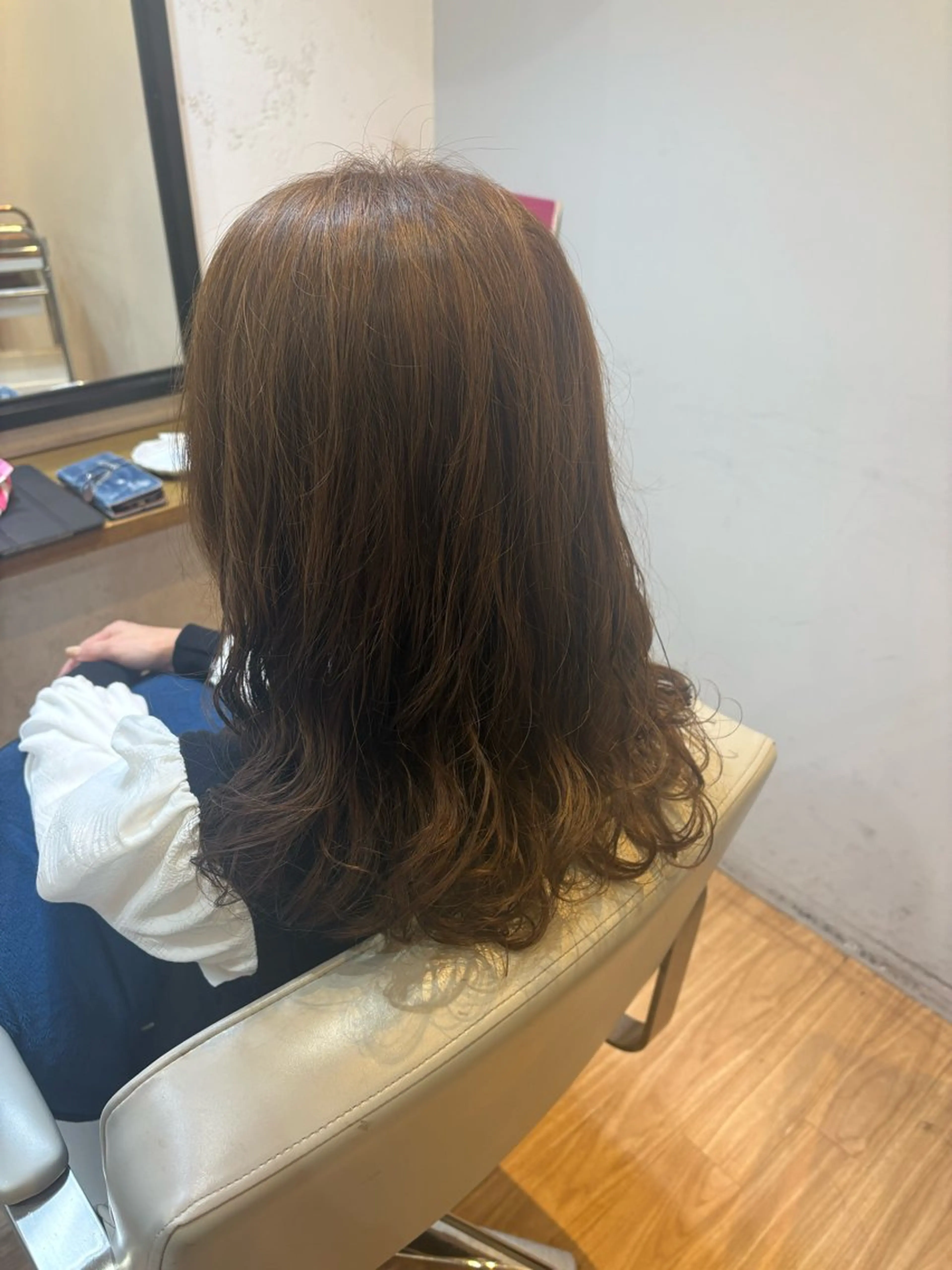 ロング ヘアカラー トリートメント IRICO たまプラーザ所属・韓国ヘアー🇰🇷 MIWAのヘアスタイル