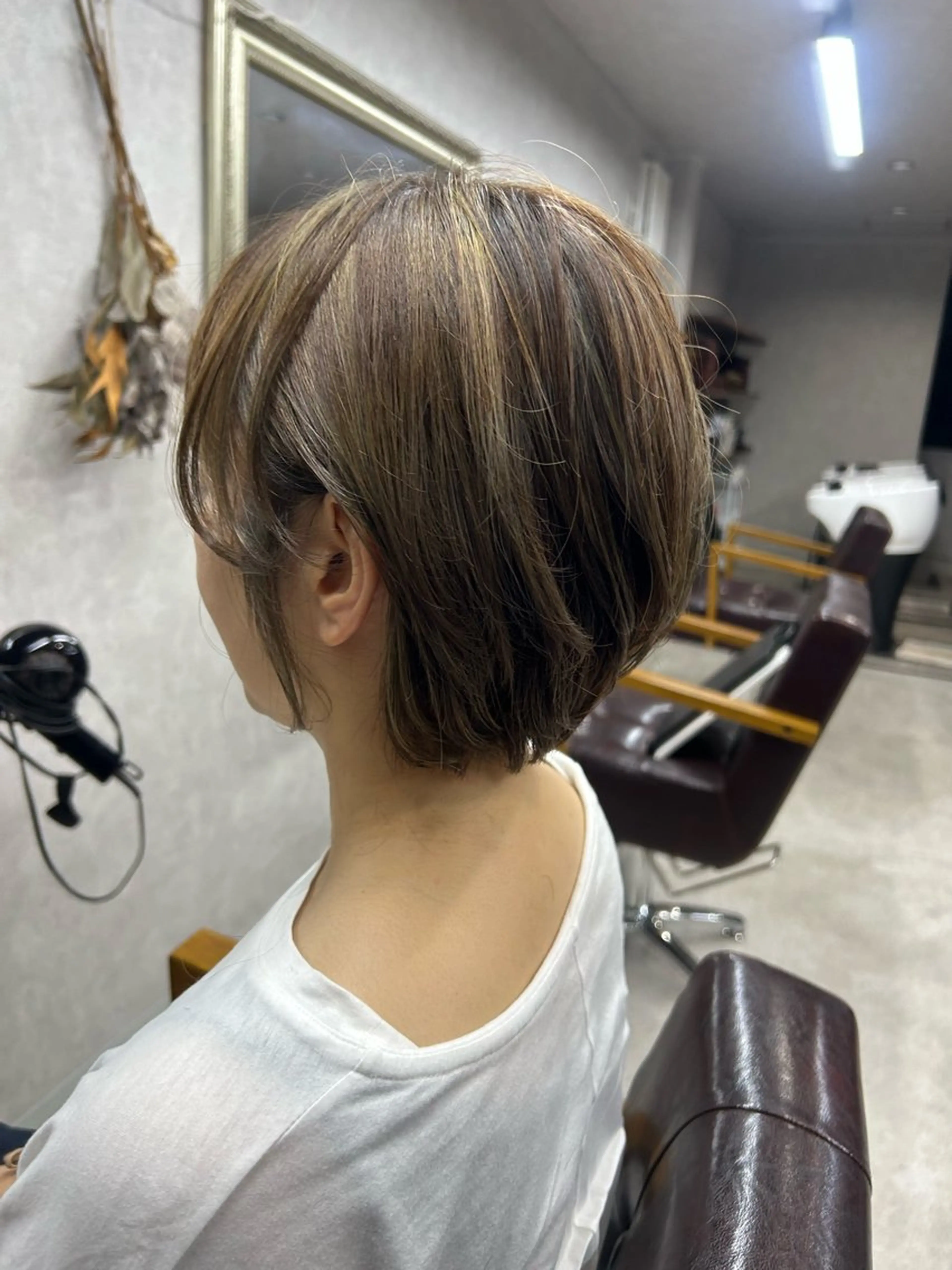 ショート カラー カット ヘアカラー Lien 深井店のヘアスタイル
