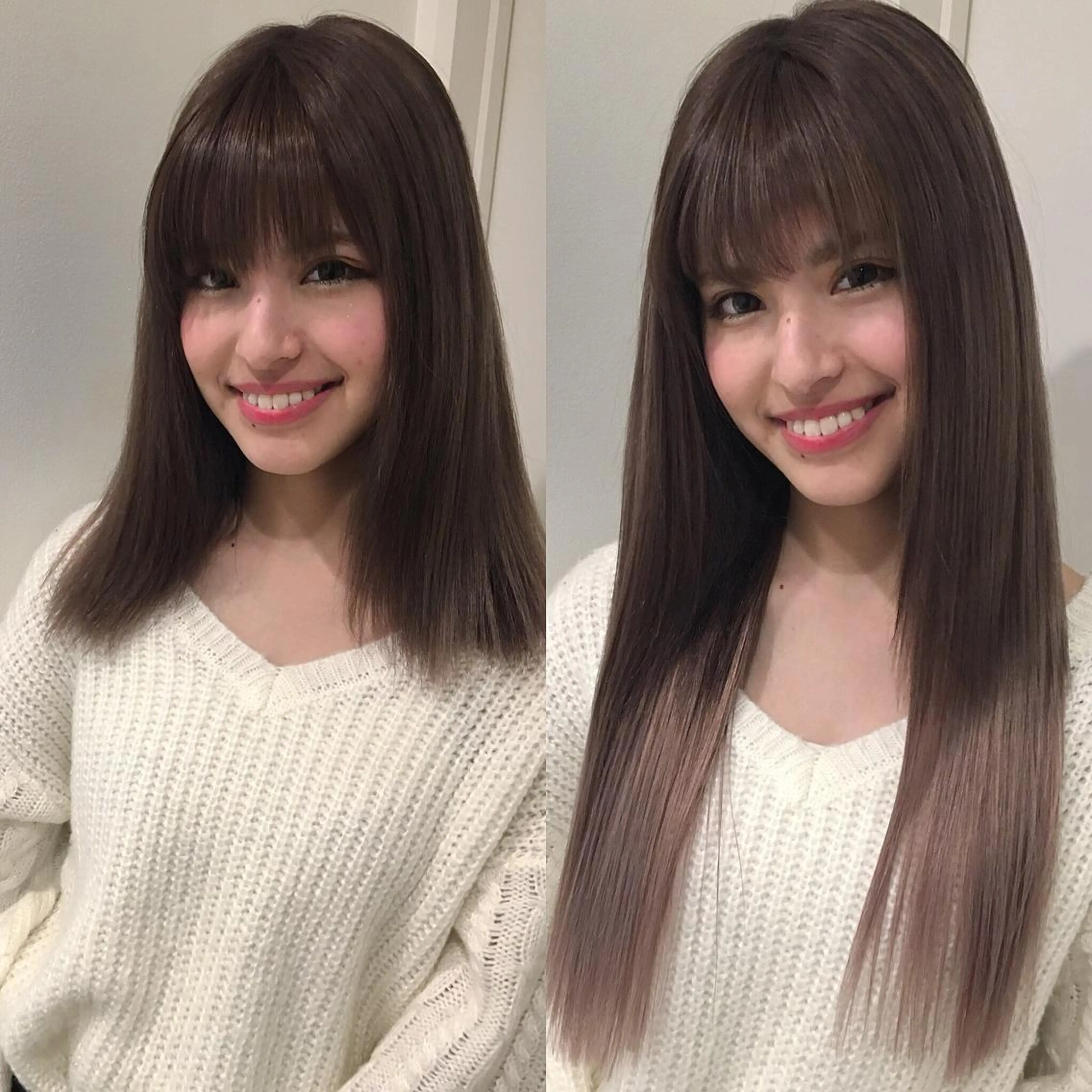 ロング カラー エクステ 🌈評価No.1🌈 艶髪カラー❌エクステのヘアスタイル