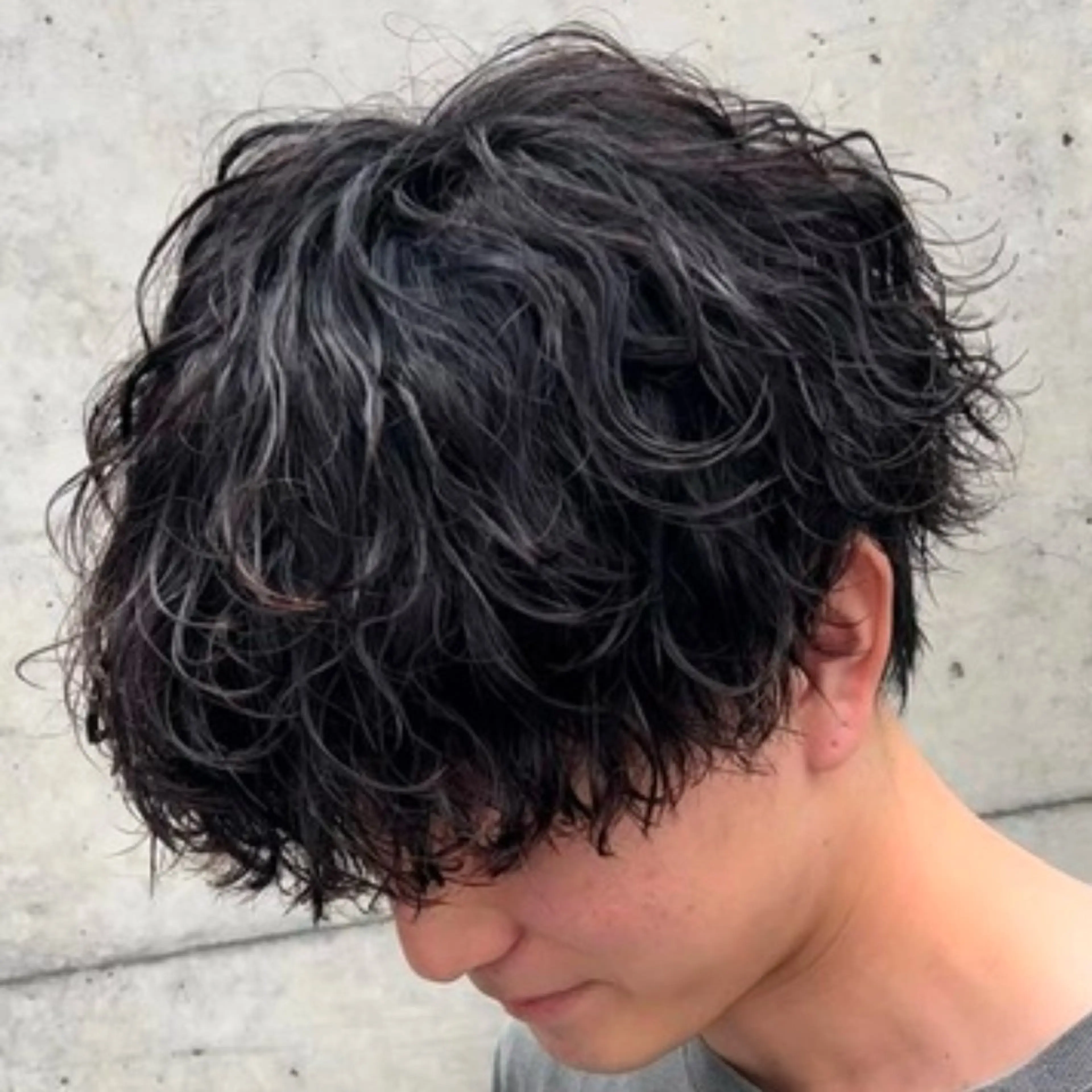 ミディアム パーマ ヘアアレンジ メンズ fifth 石川 凪のヘアスタイル
