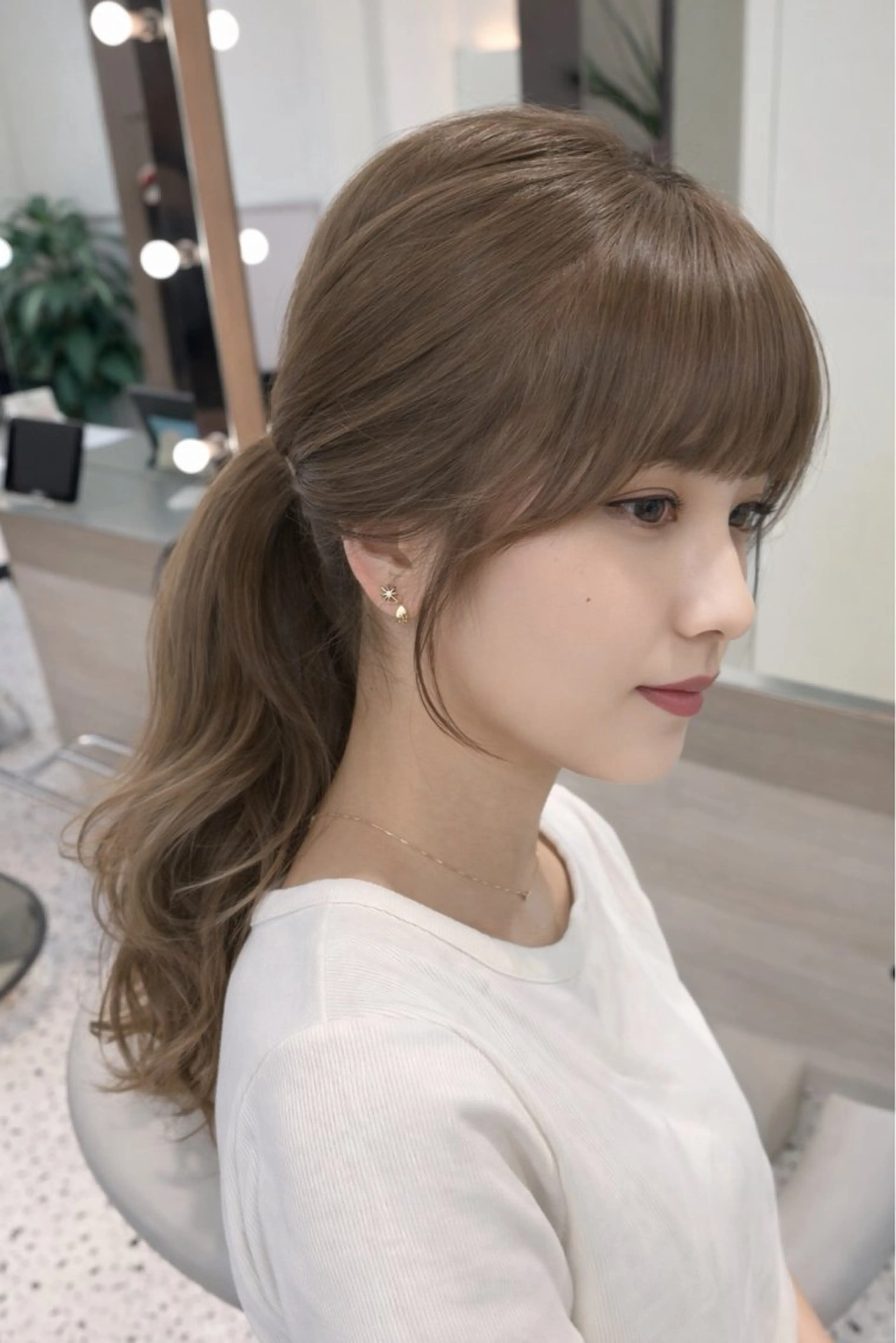 ロング カット ヘアカラー トリートメント 博多ベージュ 🐻松井傑のヘアスタイル