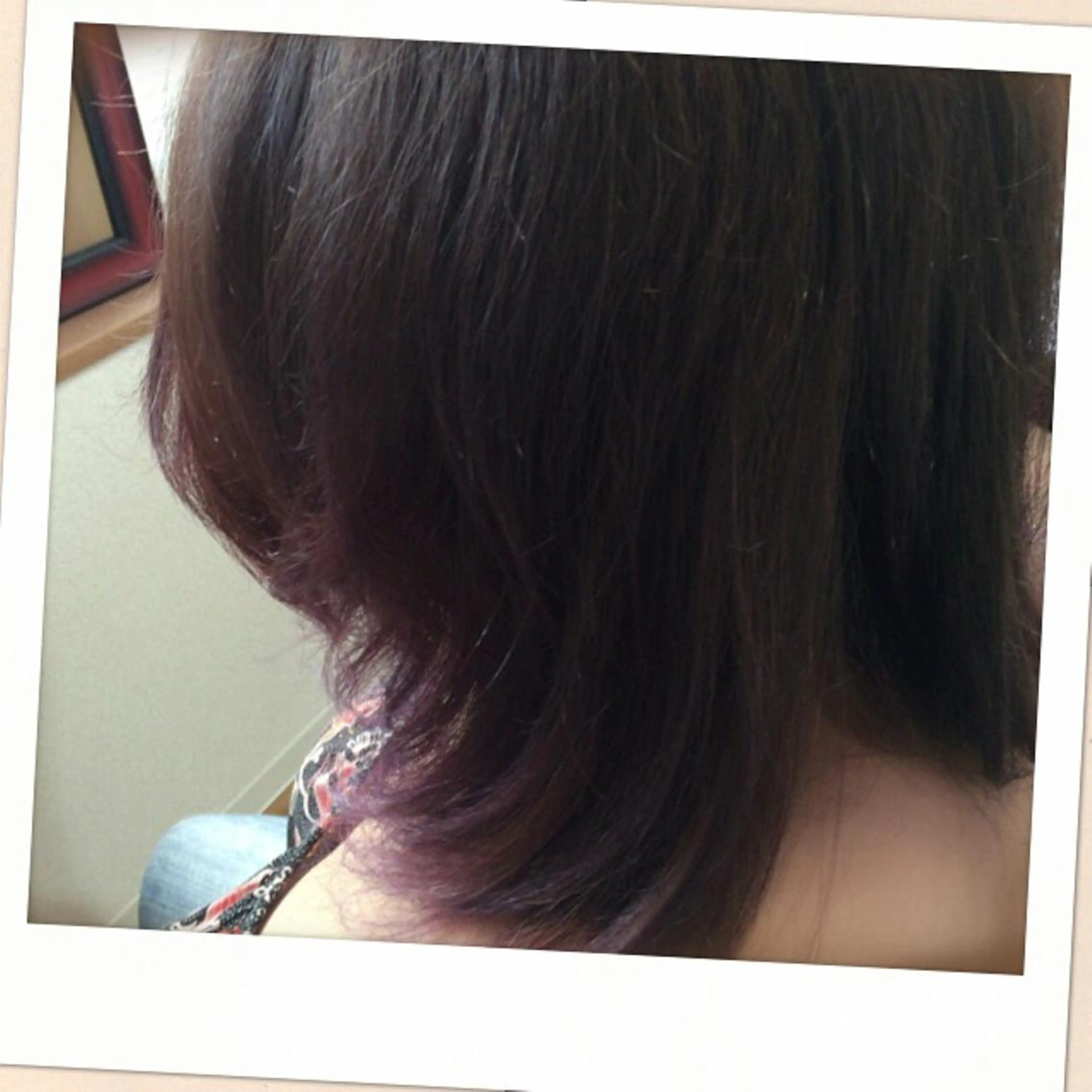 ミディアム カラー ブリーチ グラデーションカラー シルバー バイオレットカラー じょん 。のヘアスタイル