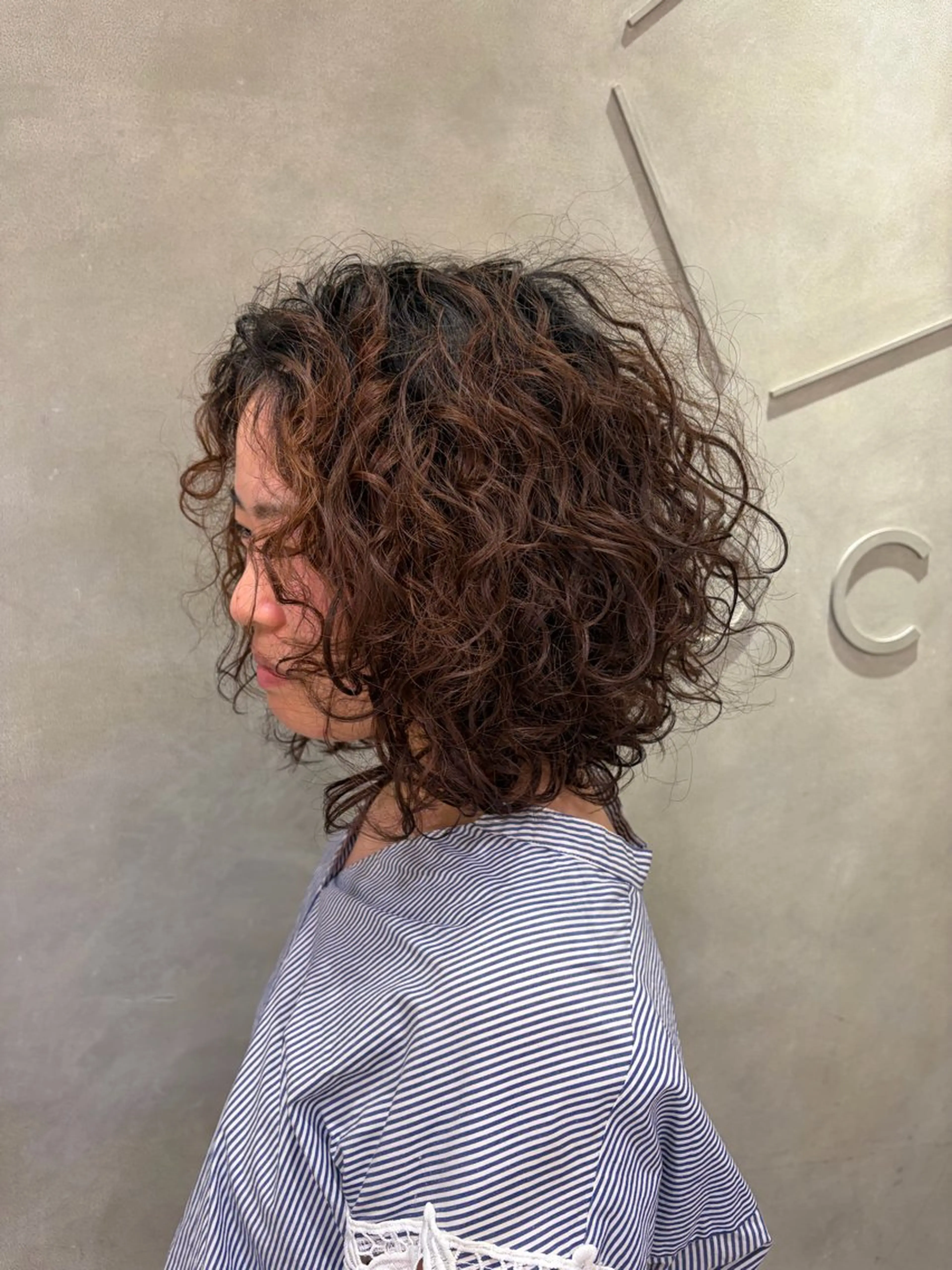 ミディアム 堀本 夢来のヘアスタイル