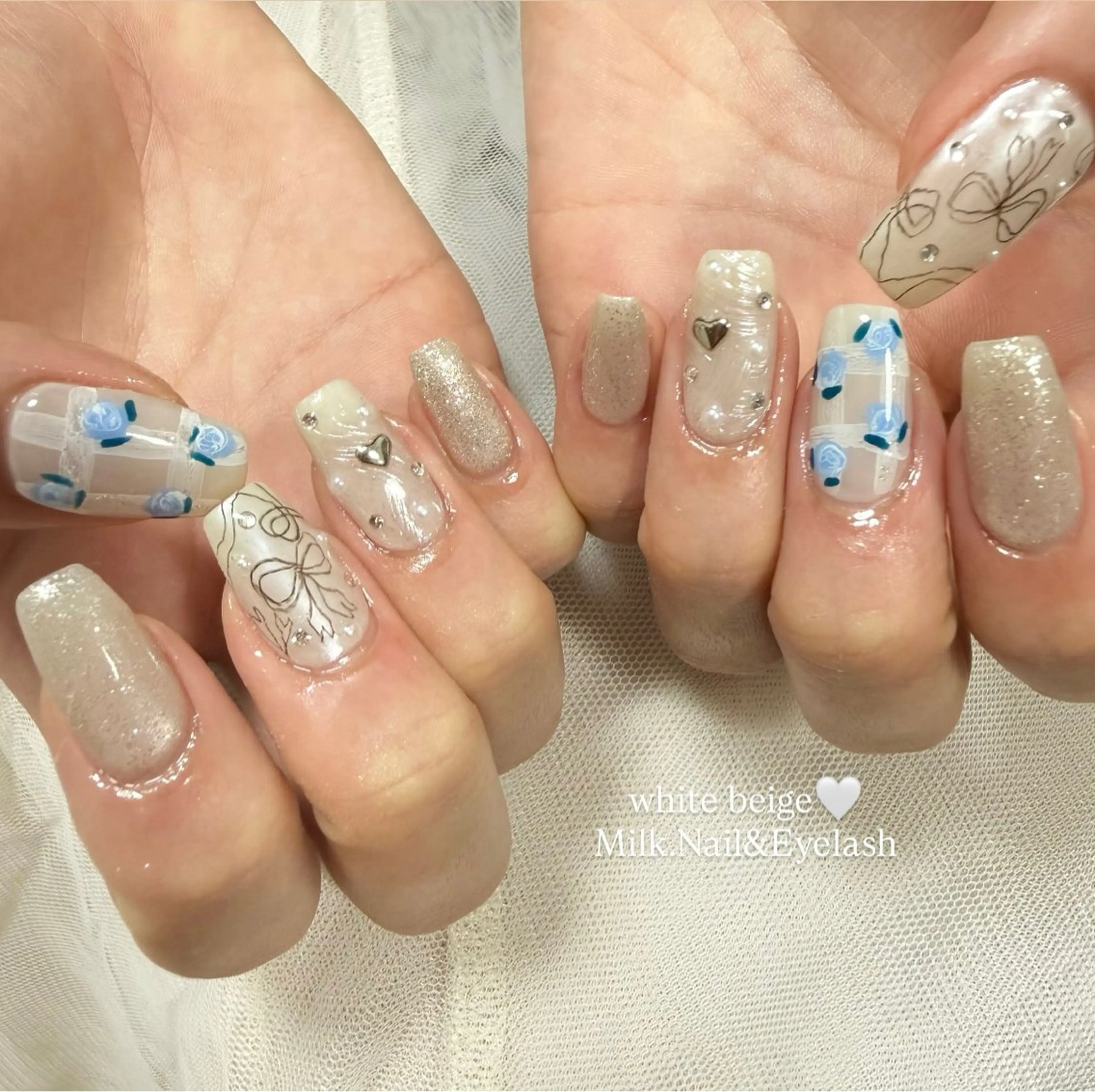 ネイル ハンドネイル MiLK. wakaのマツエク・マツパデザイン