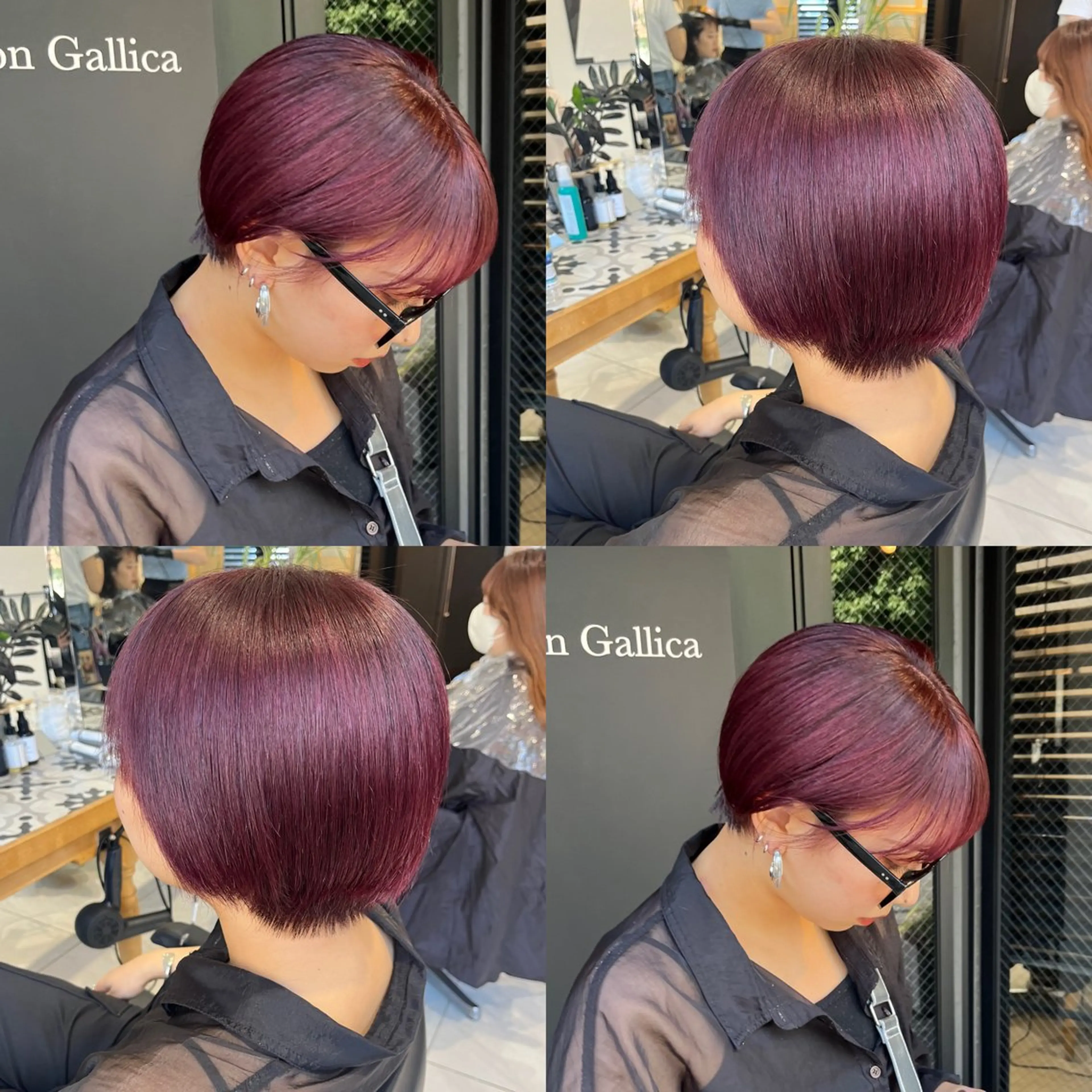 ミディアム カラー ナミ🩶暗髪/暖色 ❤️/透明感/縮毛のヘアスタイル