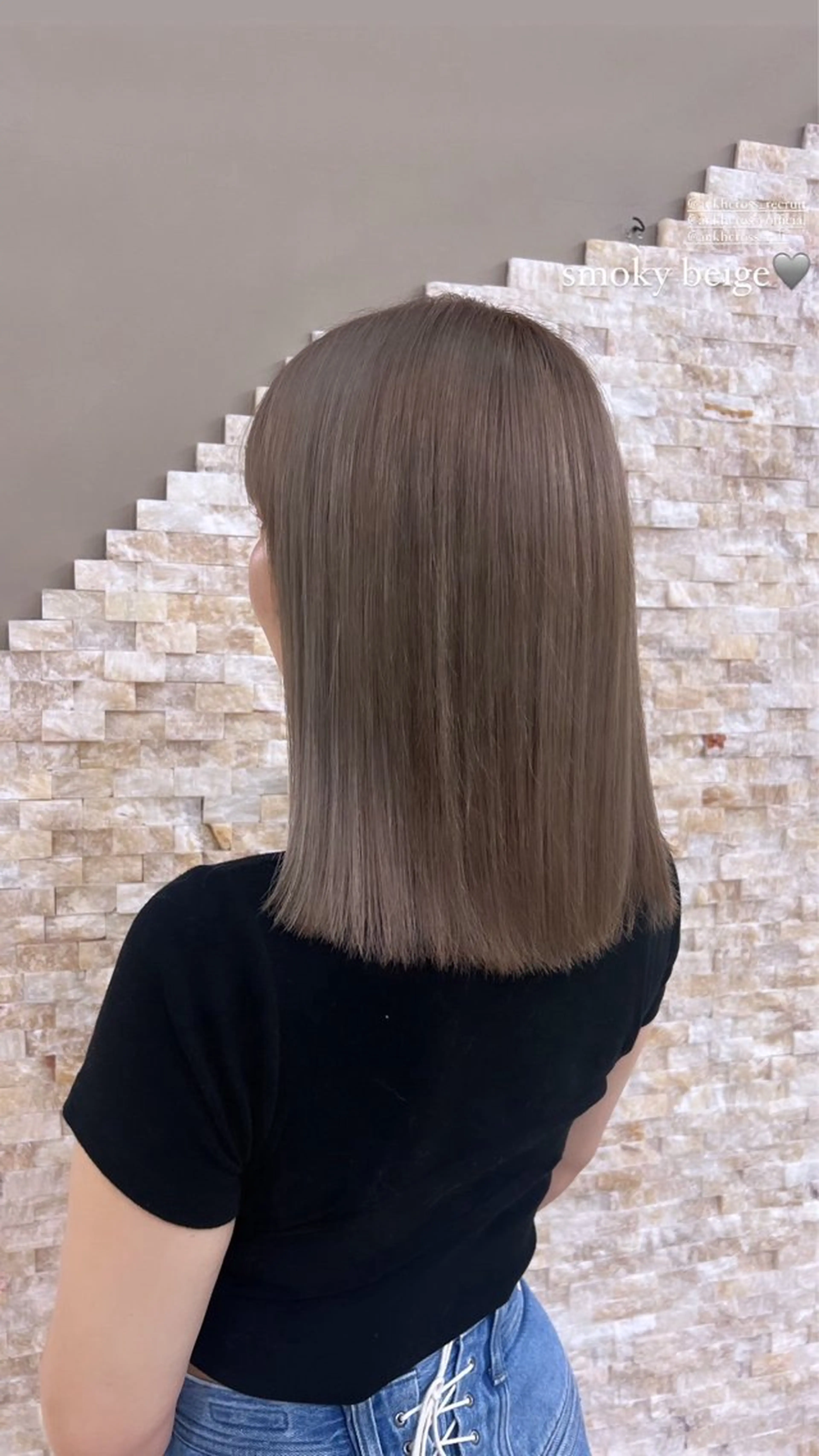 ミディアム ヘアカラー ANKH CROSS ゆうかのヘアスタイル