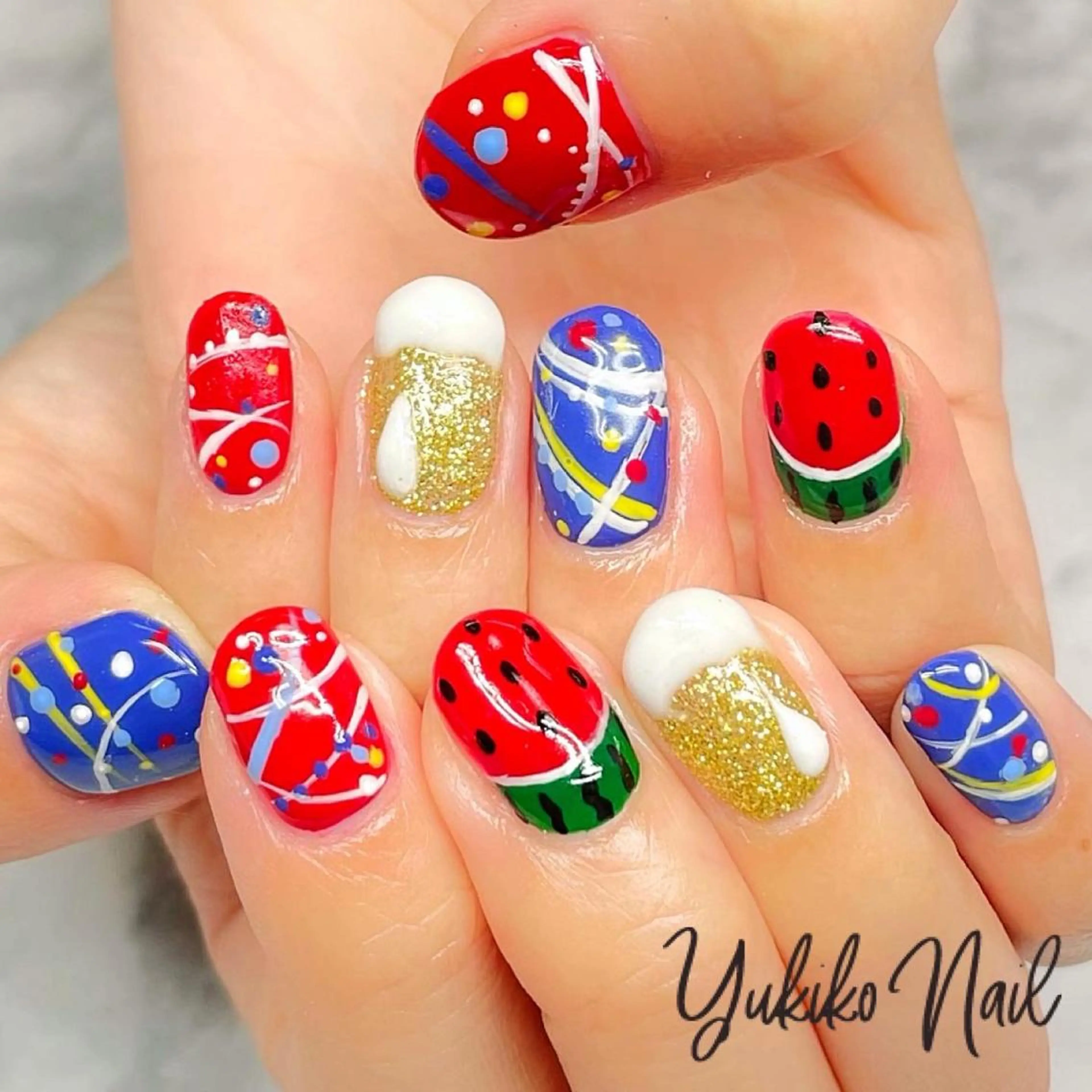 ネイル 持ち込み ハンドネイル ユキコ ネイルのネイルデザイン