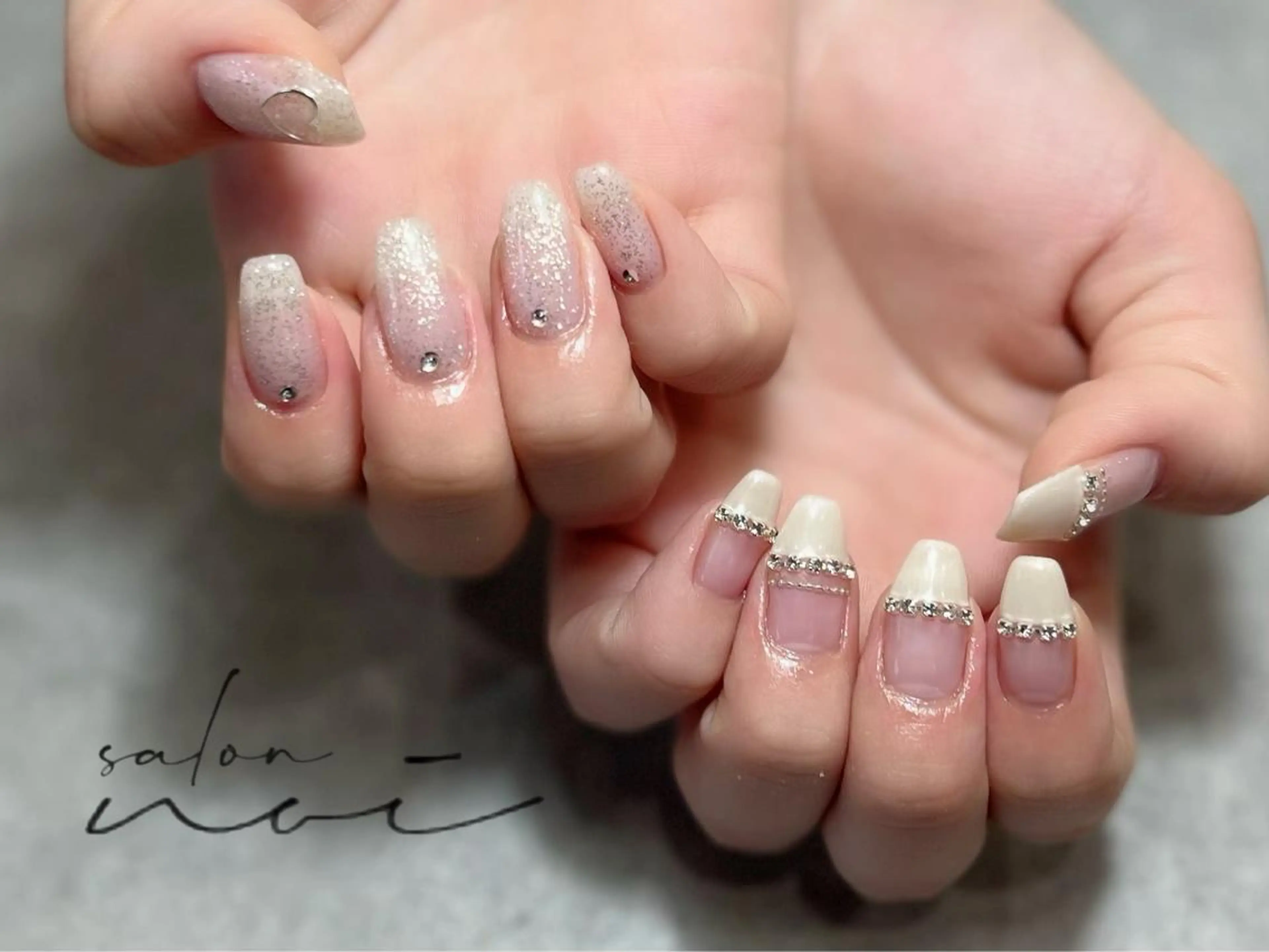 ネイル ストーンネイル ハンドネイル salon noi所属・salon noiのネイルデザイン