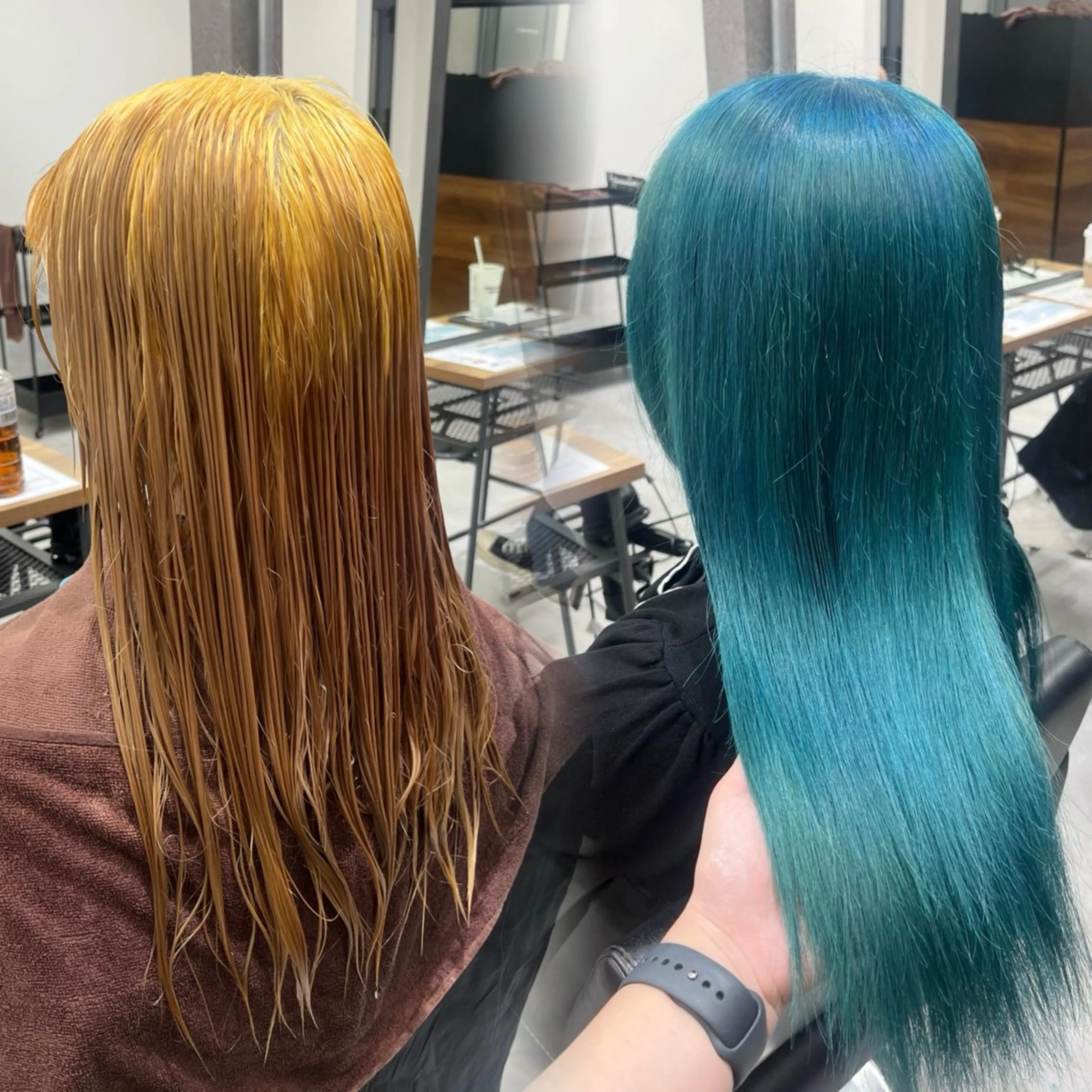 ロング ヘアカラー トリートメント RIO🩶NEXT/ エクステ/ハイトーンのヘアスタイル