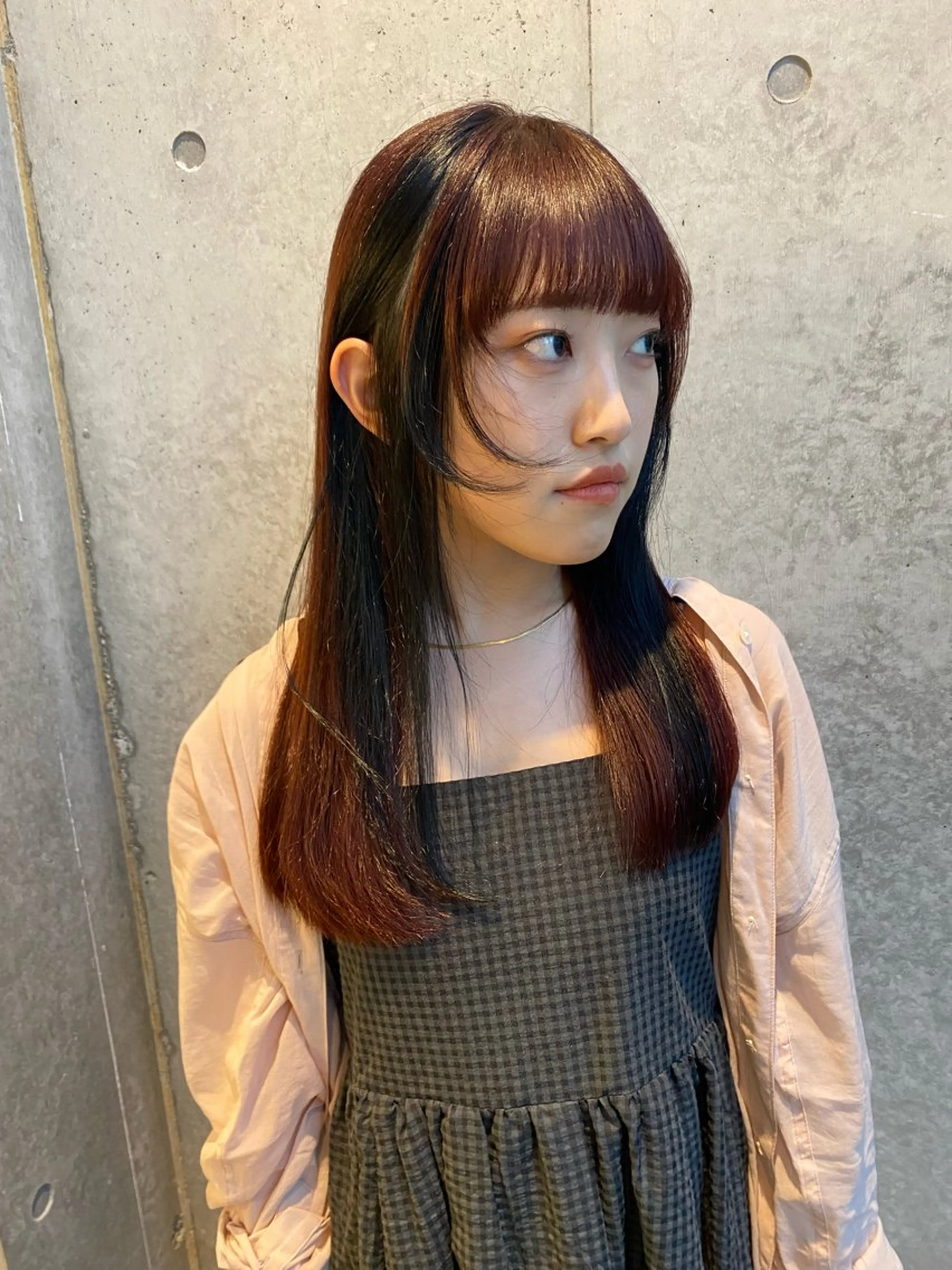 ロング カラー カット ヘアカラー トリートメント レイヤー/柔色 カラー/SAkiのヘアスタイル