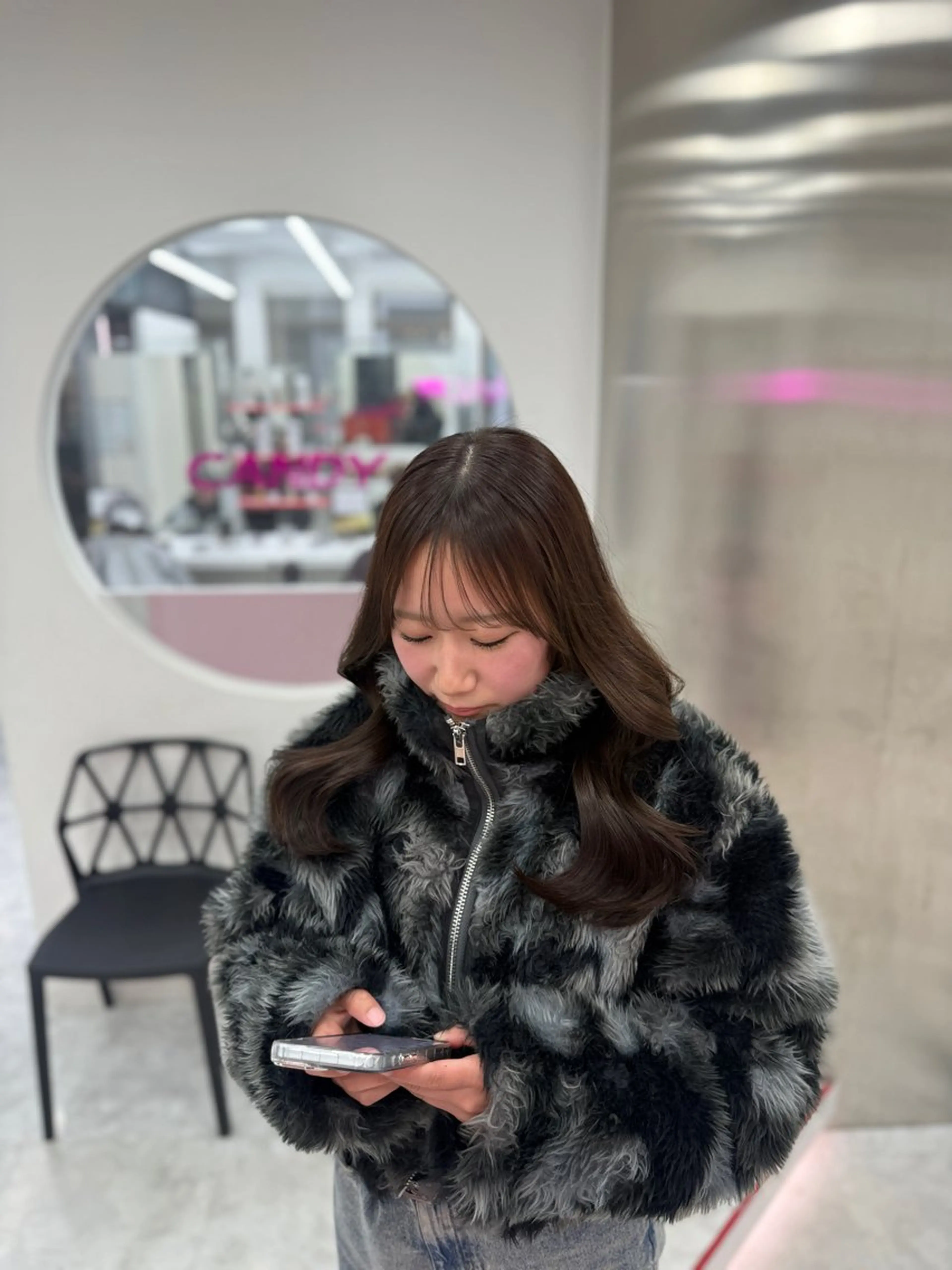 セミロング カラー ヘアアレンジ ベージュカラー オリーブベージュ カット ヘアカラー トリートメント ヘアセット 🎀Girly艶髪カ ラー🎀Harukaのヘアスタイル