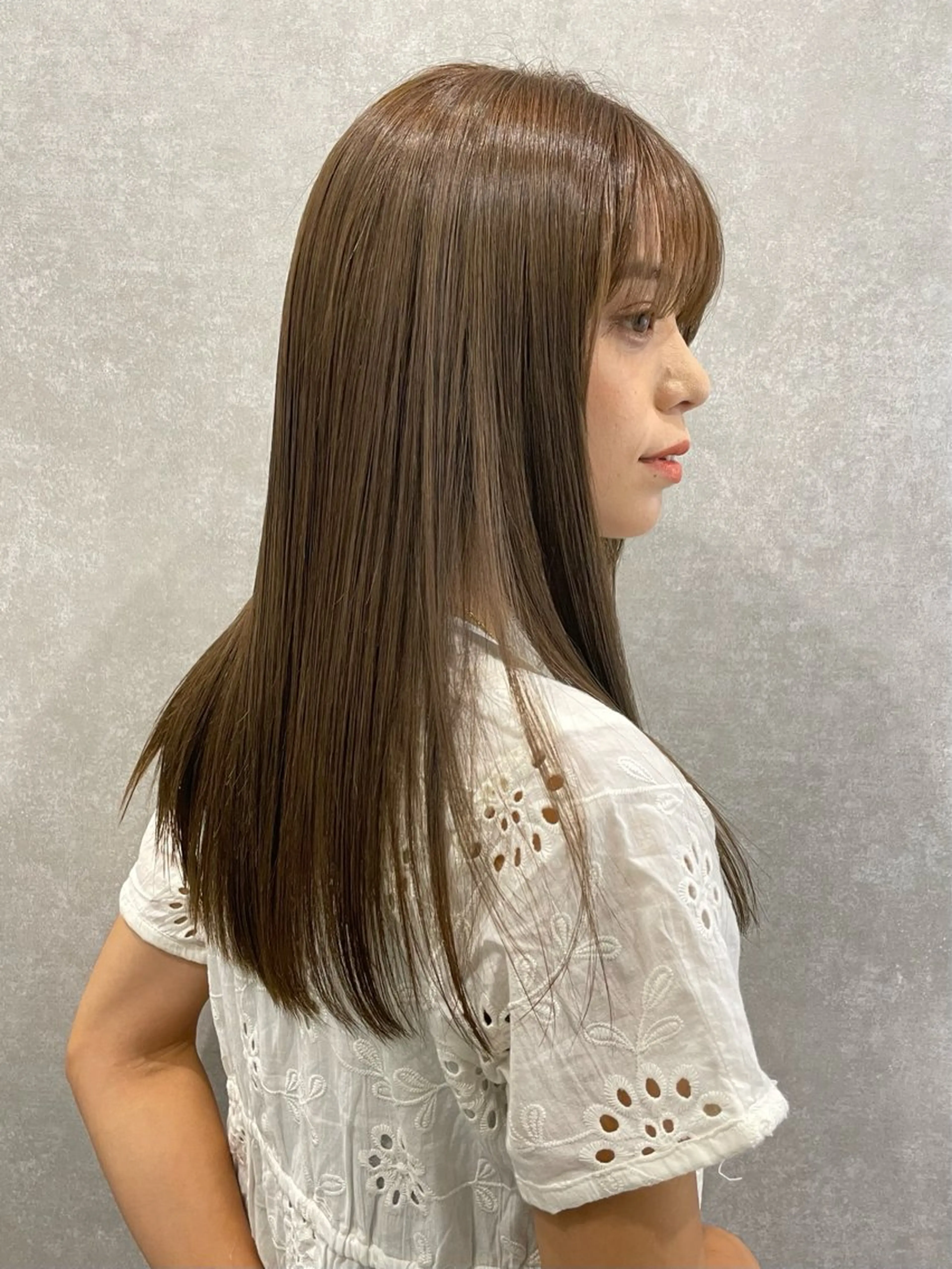 ロング 縮毛矯正 金城 有希のヘアスタイル