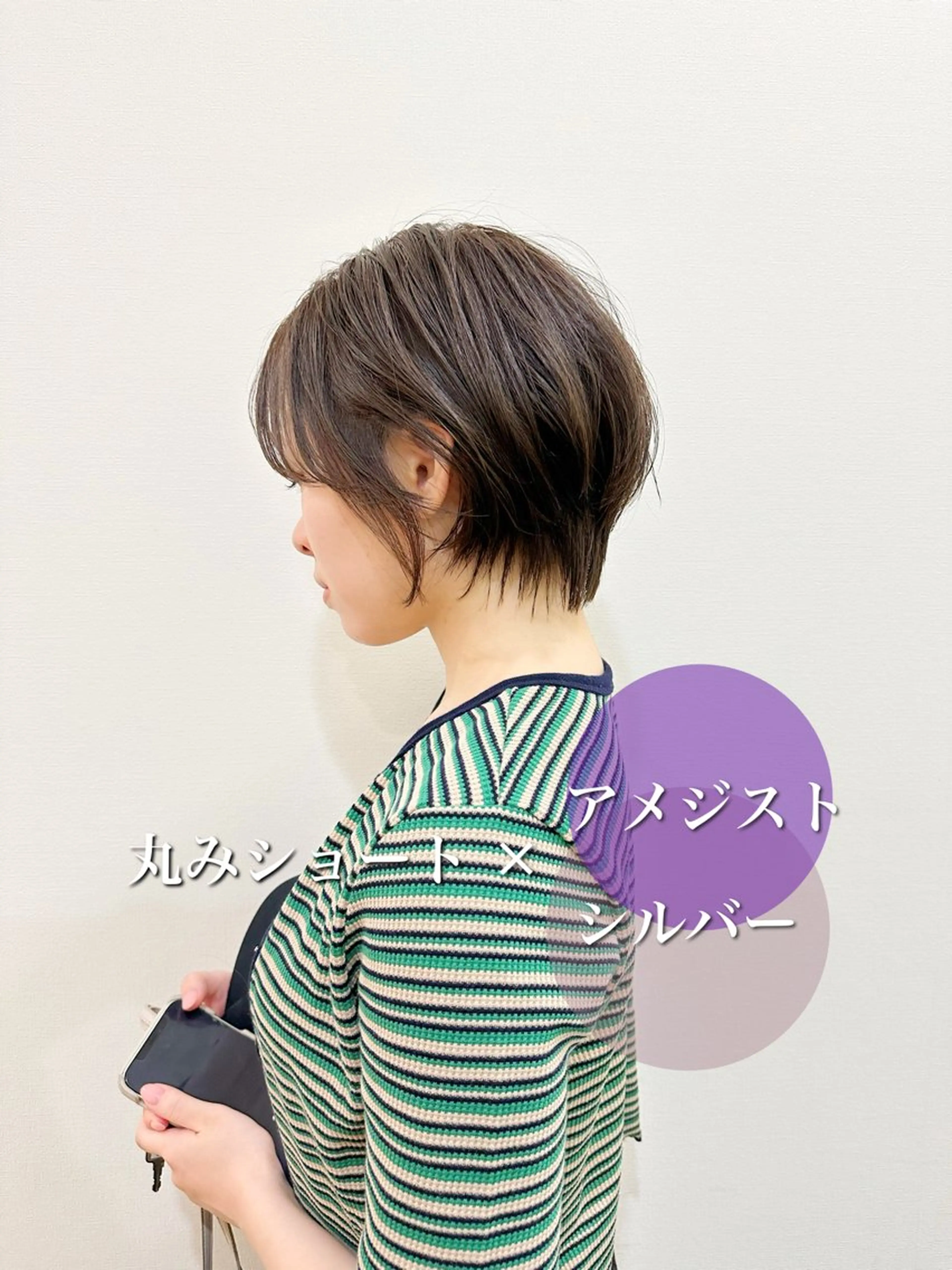ショート カラー ショートボブ ハンサムショート ボブ くせ毛 ショートヘア カット ヘアカラー 👑銀座ショート/ 絶壁補正/金子涼👑のヘアスタイル