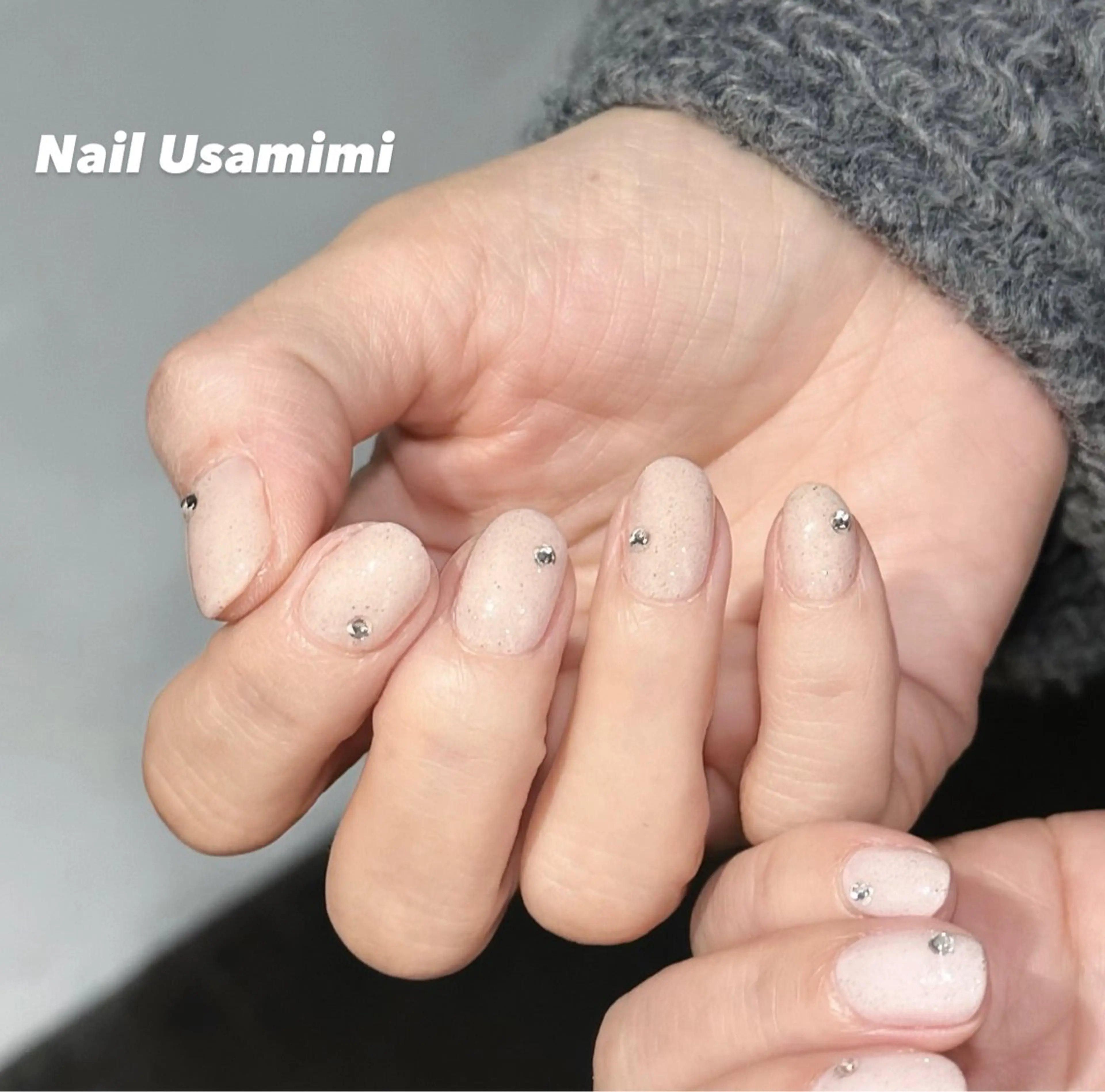 ネイル オフィスネイル ワンカラーネイル シンプルネイル ハンドネイル 本町ネイルNail UsaMimiのネイルデザイン