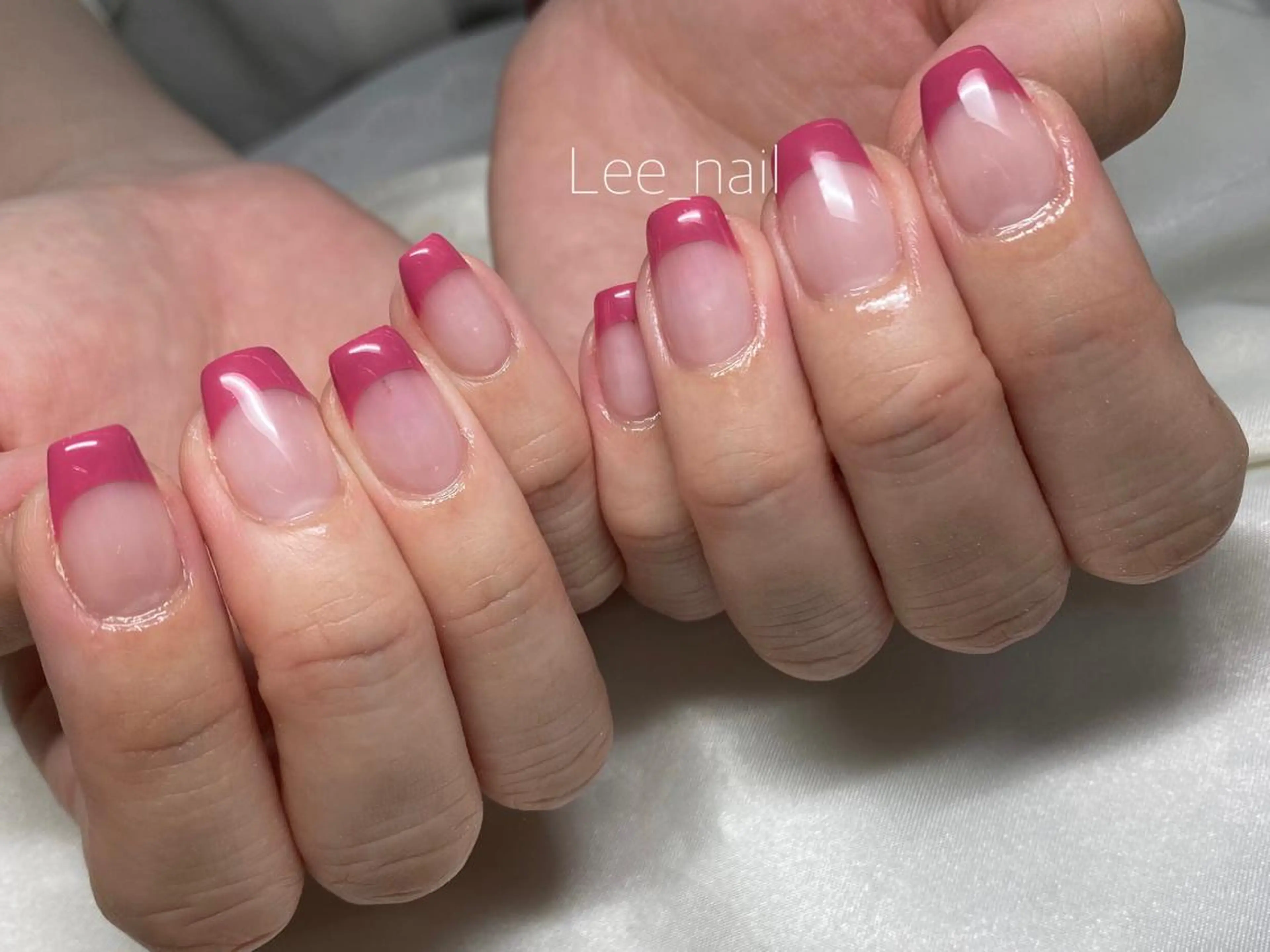 ネイル フレンチネイル シンプルネイル ハンドネイル Lee_ nailのネイルデザイン