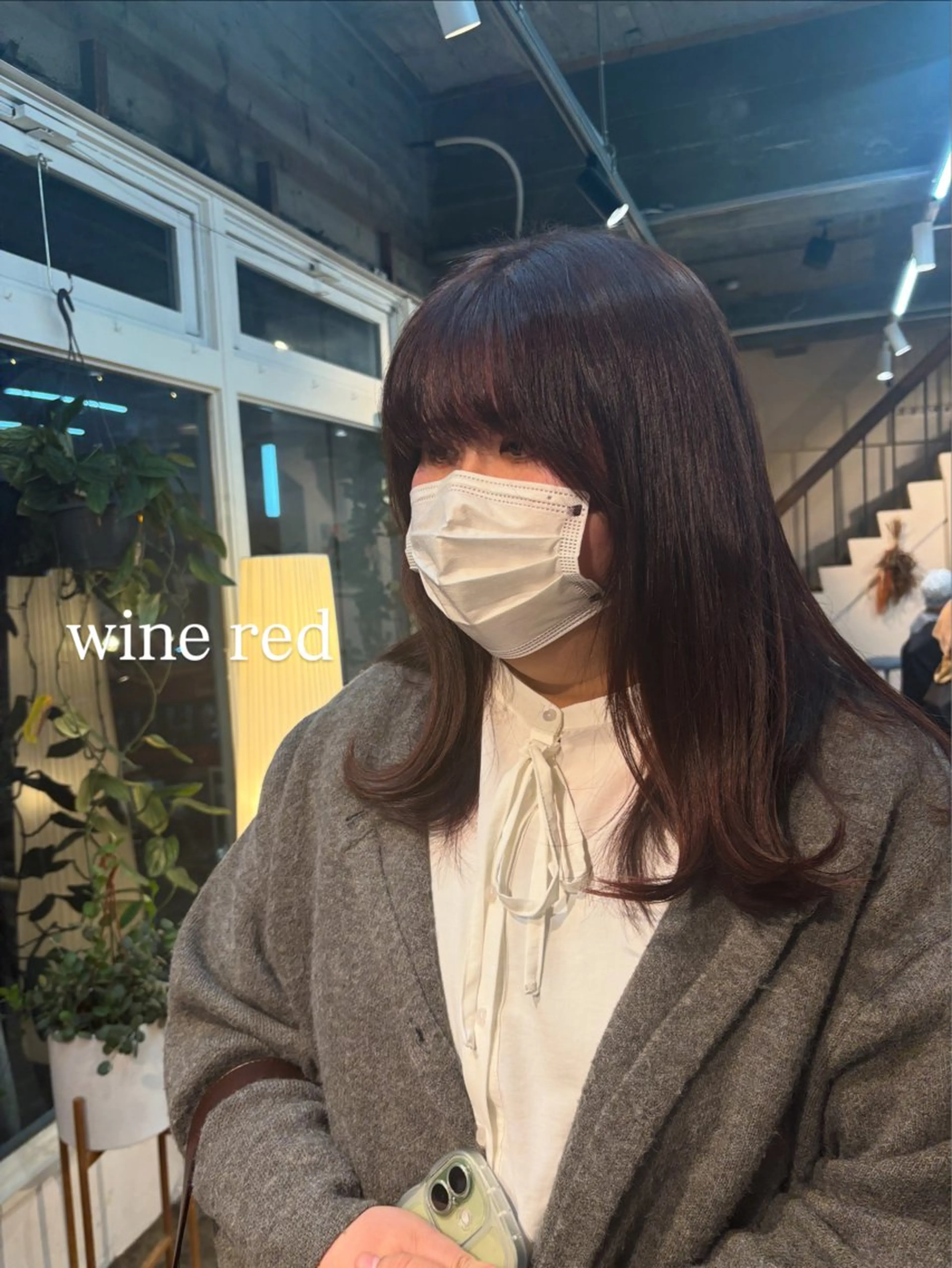 セミロング カット ヘアカラー トリートメント のどか 髪質改善/ボブモデルのヘアスタイル