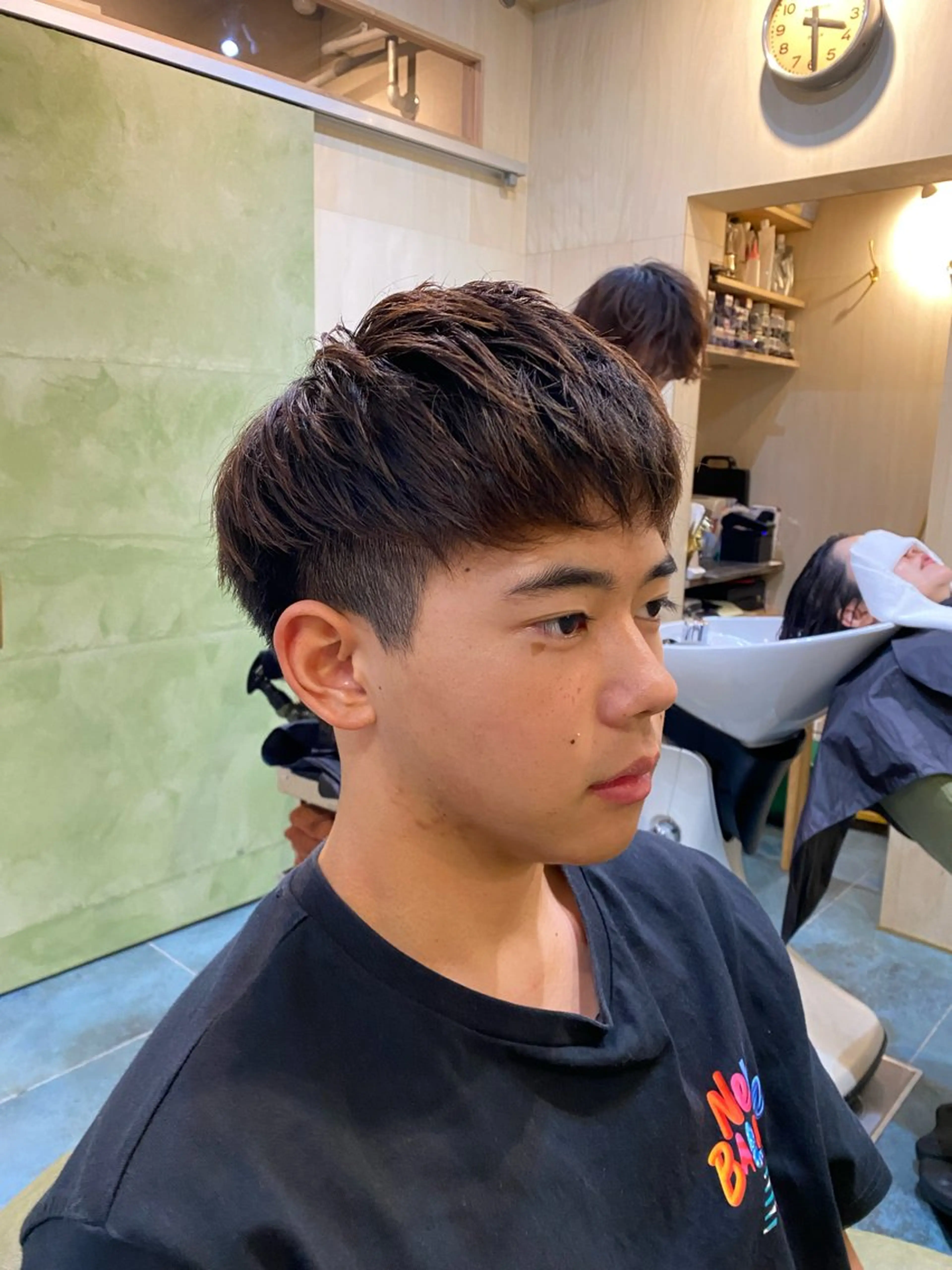 ショート メンズ マッシュ 学生(メンズ向け) 学生 カット メンズカット/パーマ 福島区SOSOのヘアスタイル