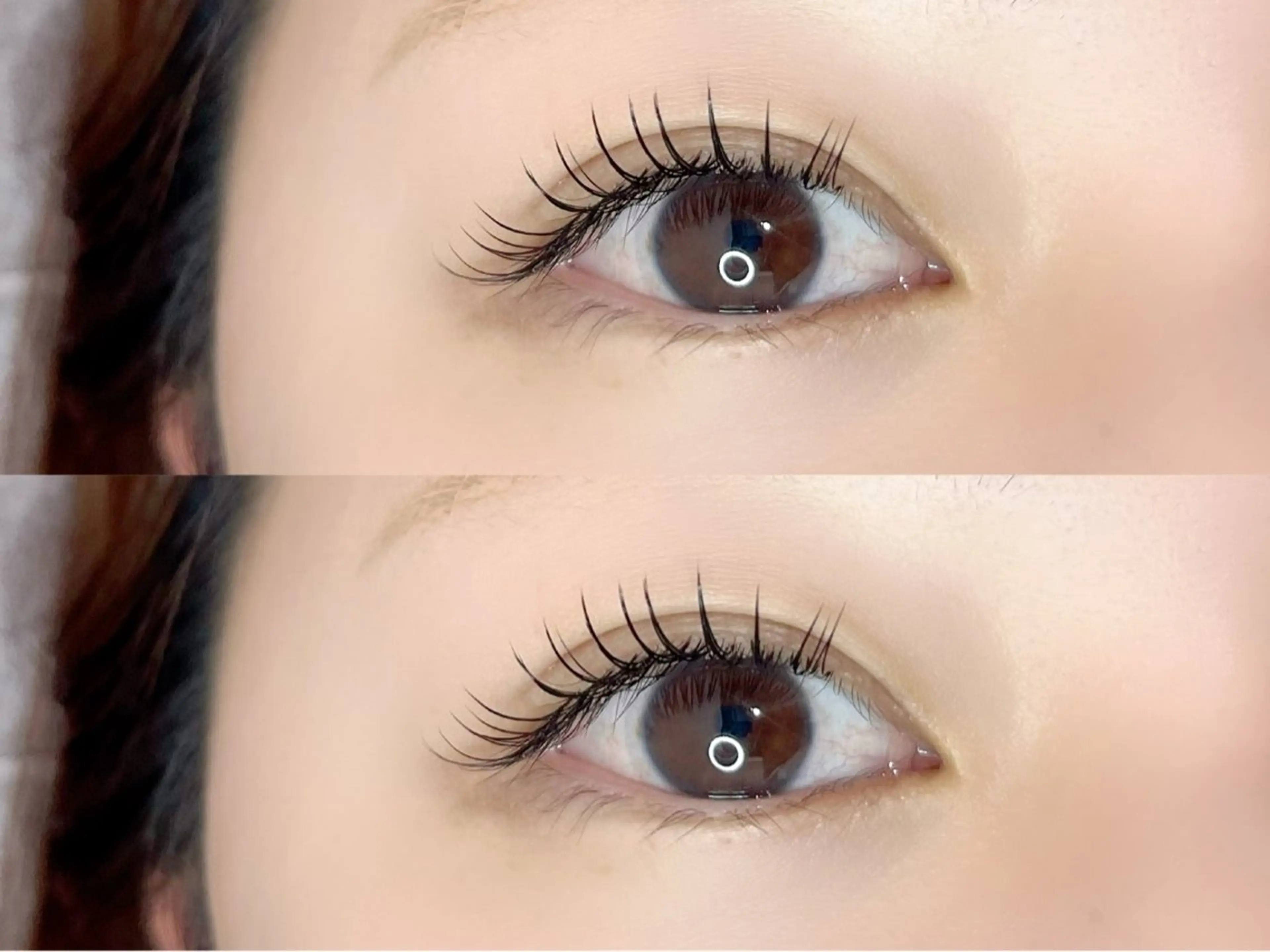 LEDエクステ🤍フラットラッシュ100本の写真