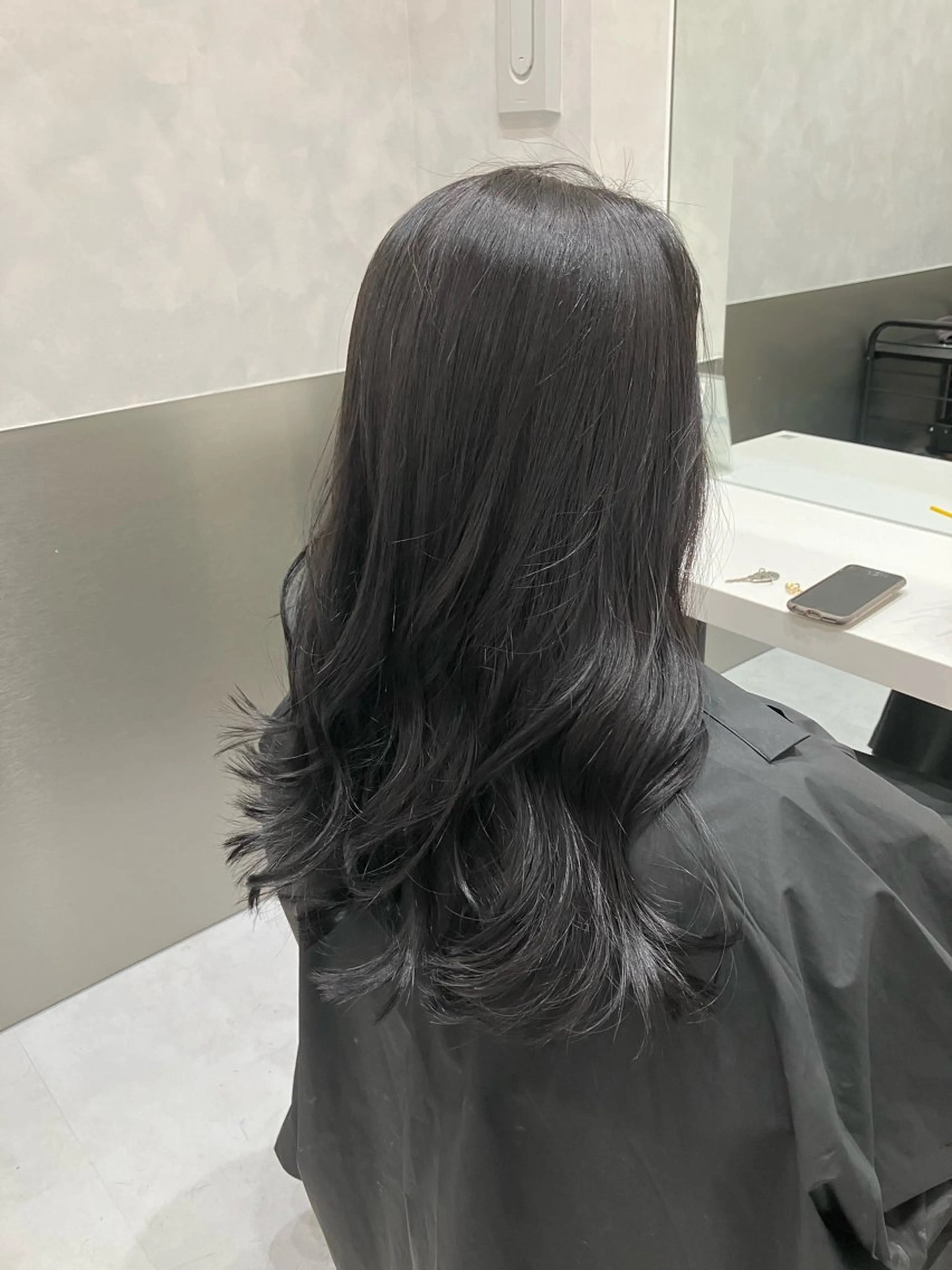ロング カラー カット ヘアカラー トリートメント 💖ブリーチなし透明 感💖ASAHIのヘアスタイル